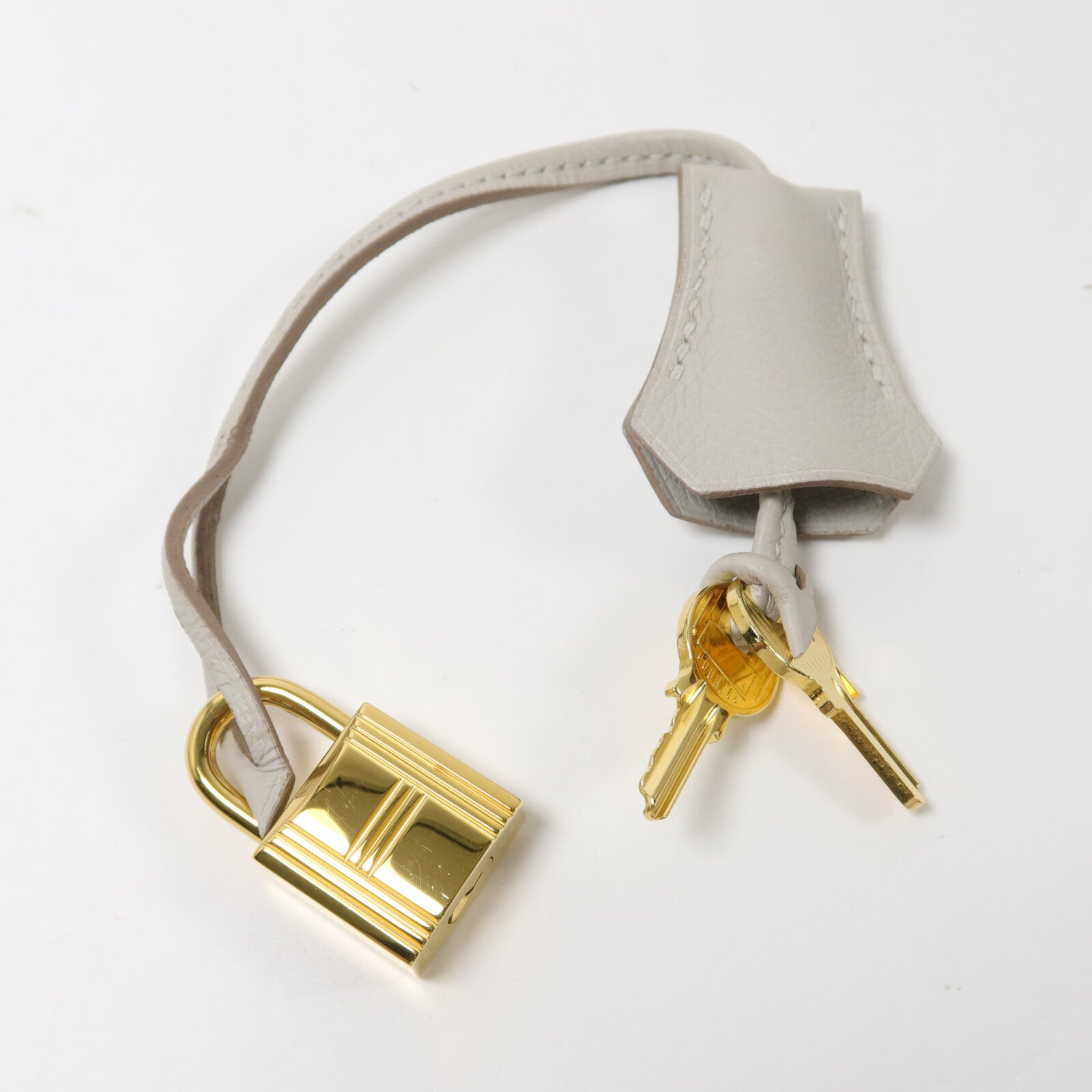 HERMES Togo皮革Kelly 28手挽肩背兩用袋Gris Pâle