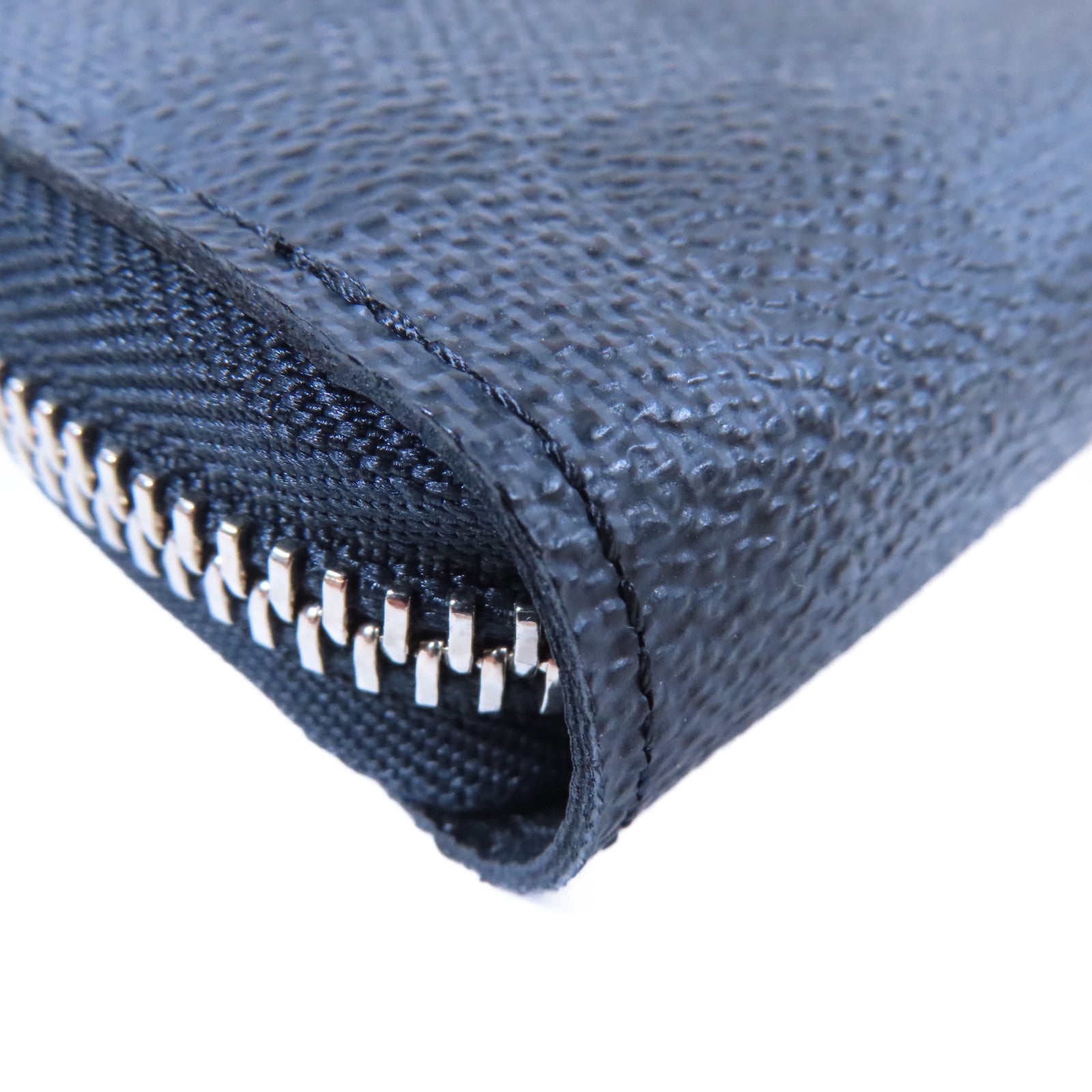 LOUIS VUITTON Damier Graphite Zippy Organizer銀扣長錢包黑色/灰色