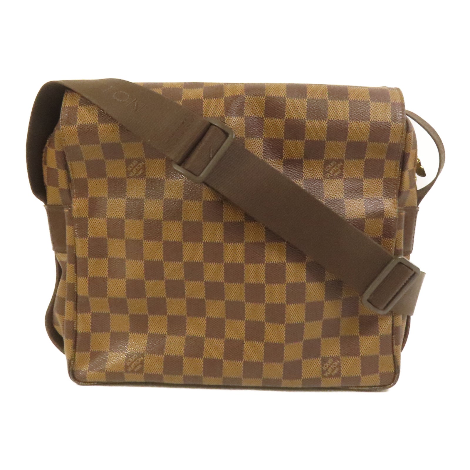 LOUIS VUITTON 【激減優惠】Damier Naviglio金扣肩背袋
