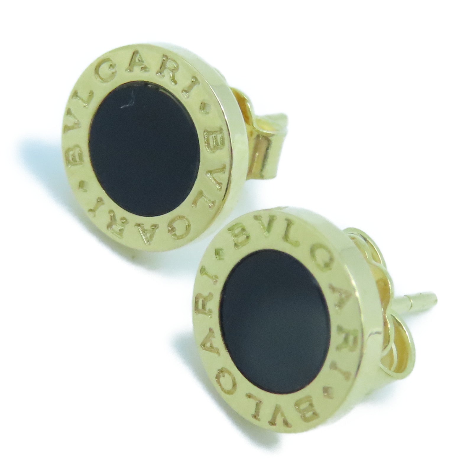 BVLGARI 【激減優惠】18K黃金Bvlgari Bvlgari Onyx Earrings耳環