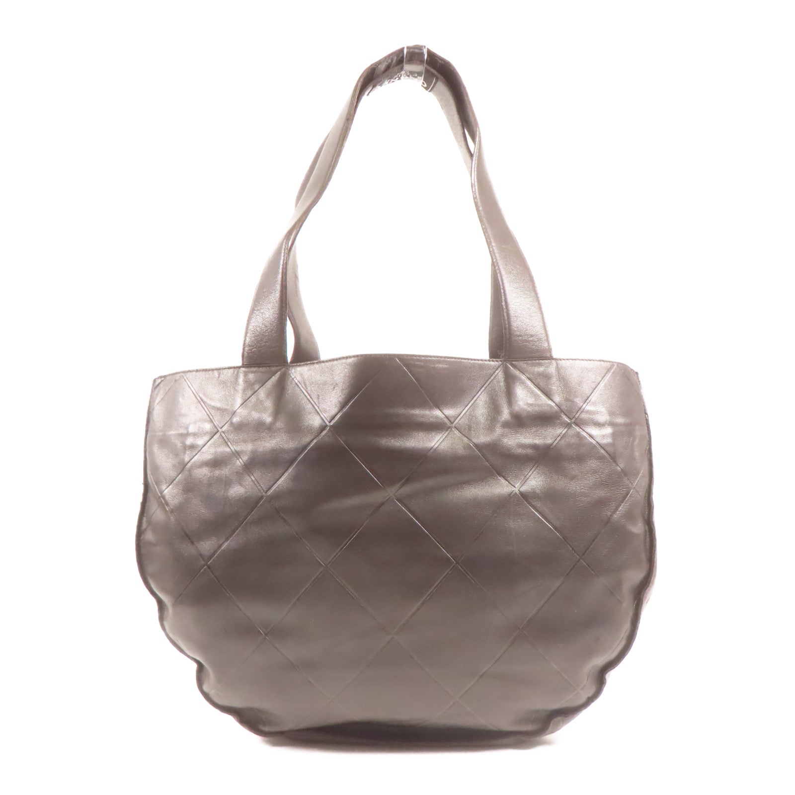 CHANEL 皮革Vintage Matelasse Shoulder Tote Bag手挽袋