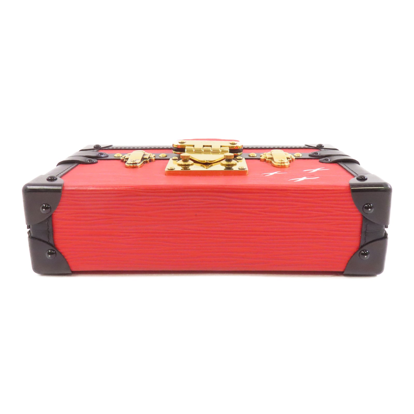 LOUIS VUITTON (PRICE DOWN) LV GHW Petite Malle Shoulder Bag M50013 Epi Black