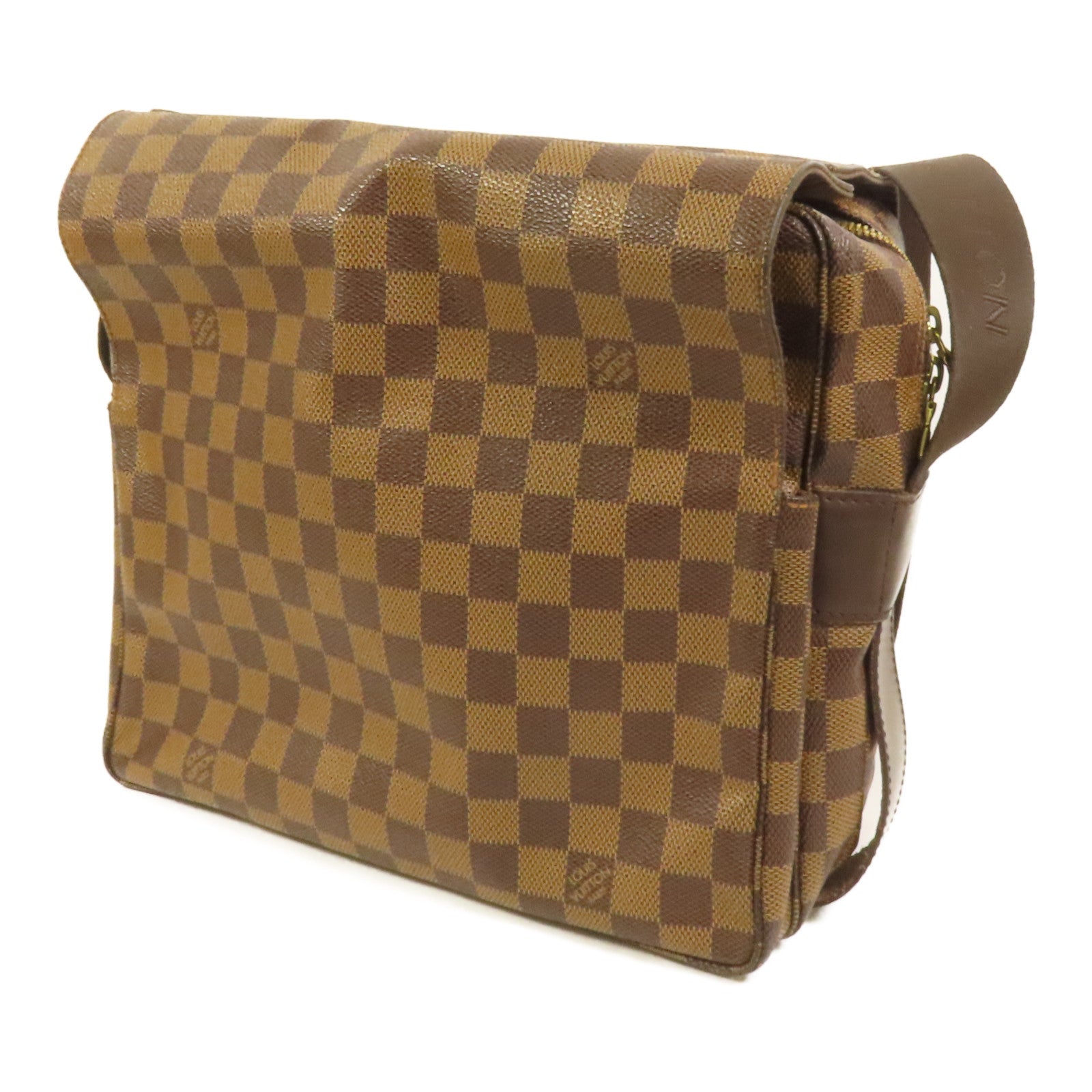 LOUIS VUITTON 【激減優惠】Damier Naviglio金扣肩背袋