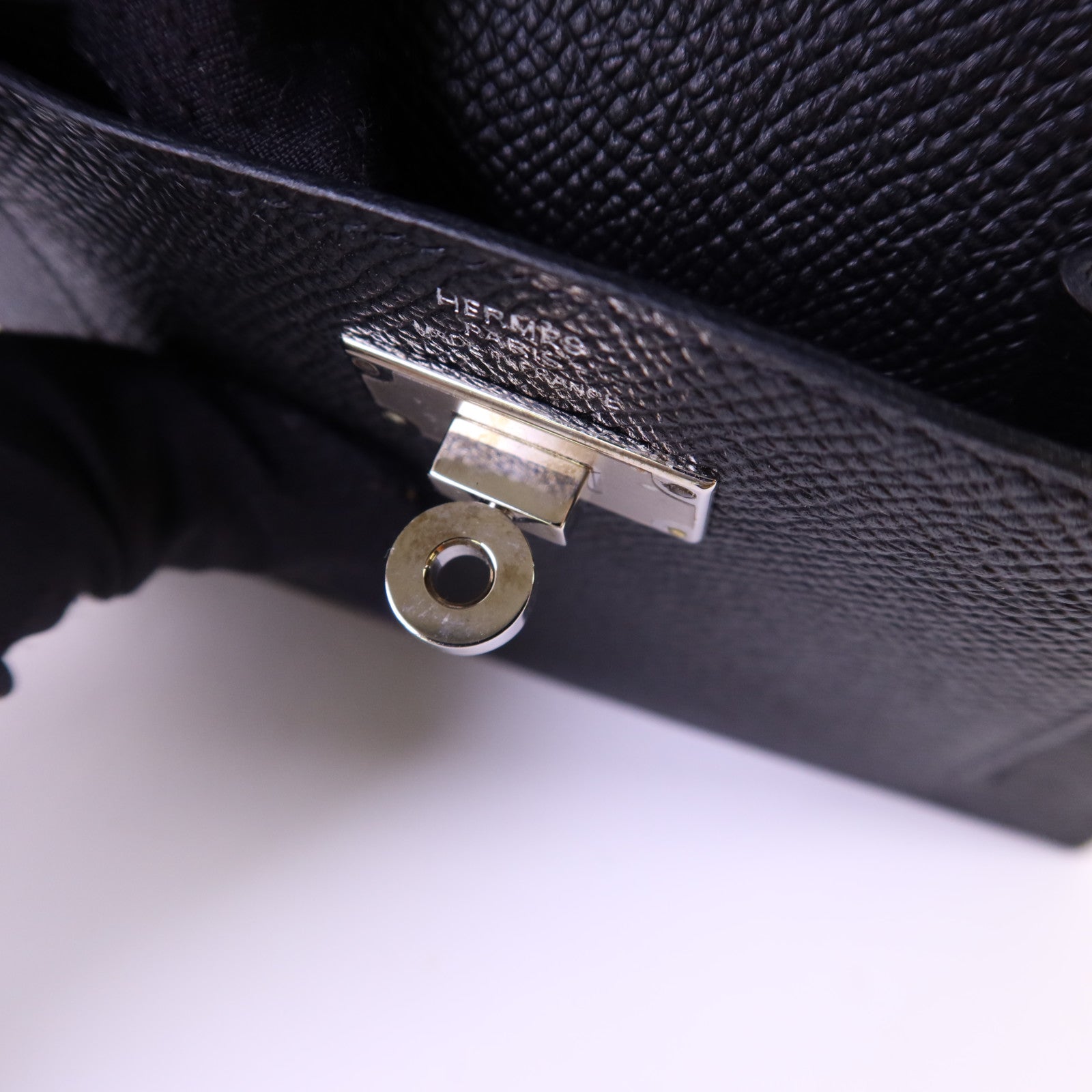 HERMES Epsom皮革Kelly Pocket Compact Wallet銀扣錢包