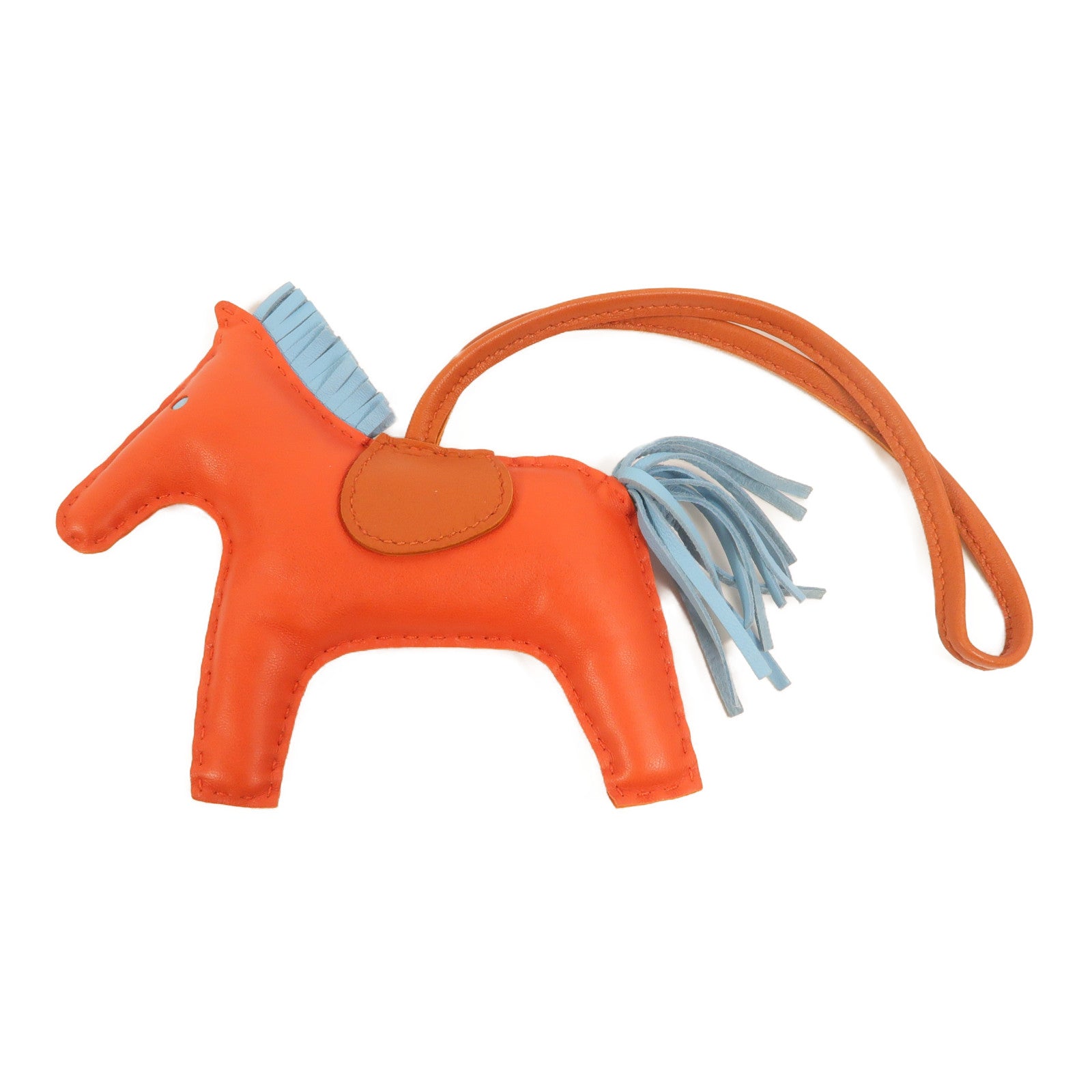 HERMES Milo皮革Rodeo MM掛飾Capucine