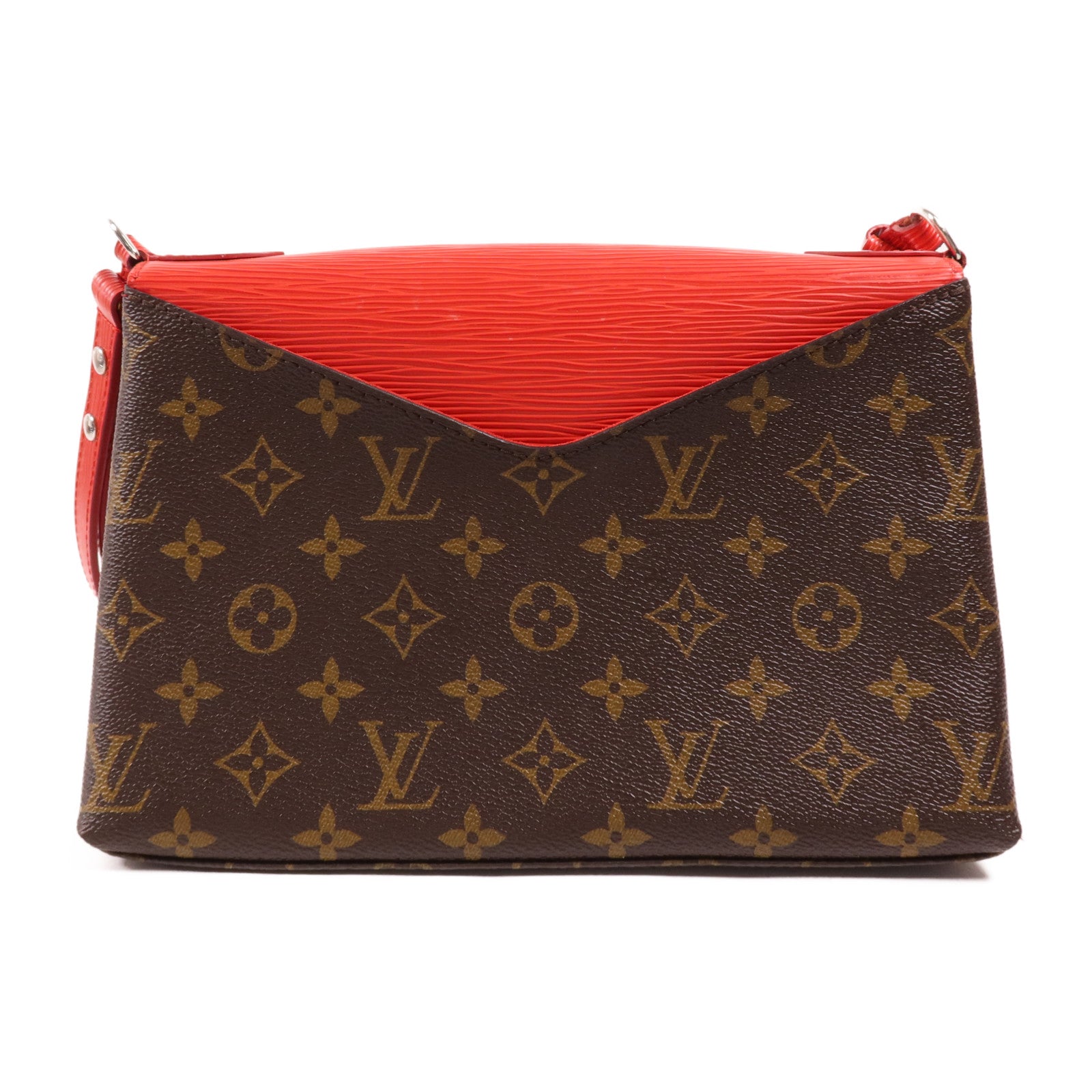 LOUIS VUITTON Monogram/Epi Saint Michel銀扣肩背袋