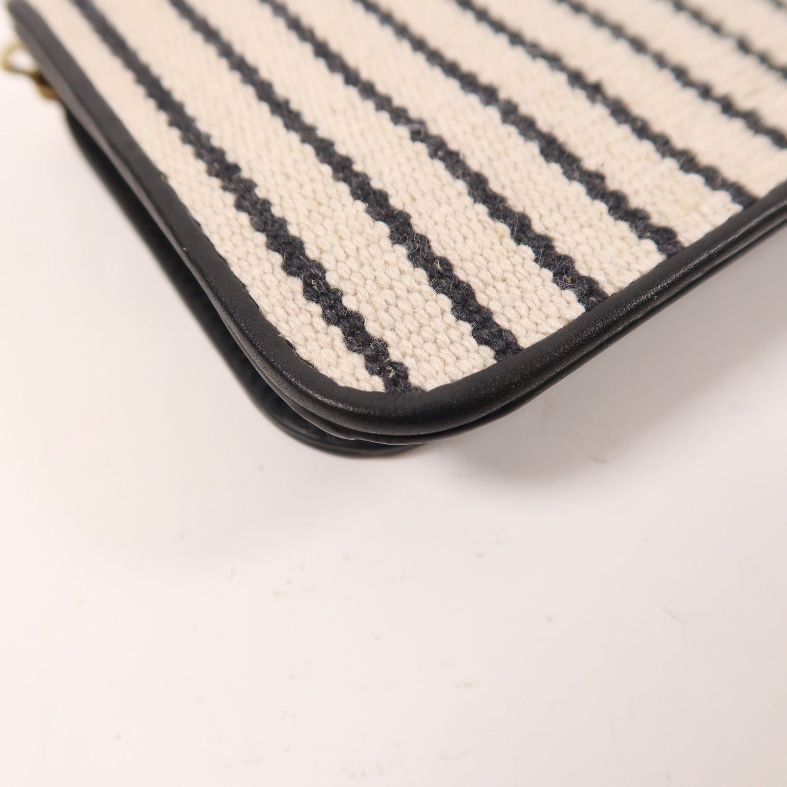 YVES SAINT LAURENT 帆布Chain Shoulder金扣肩背袋