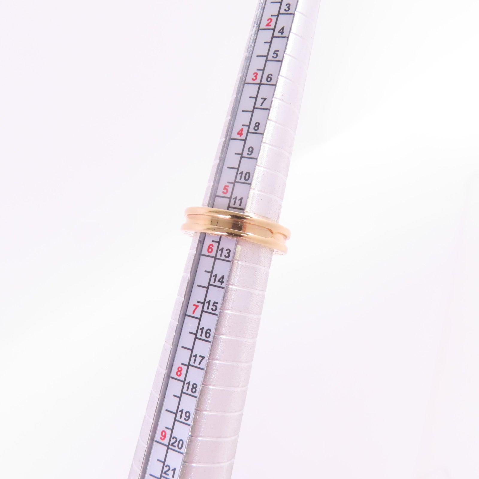 BVLGARI 18K玫瑰金B-zero1-1band Ring戒指#51/US#5.5