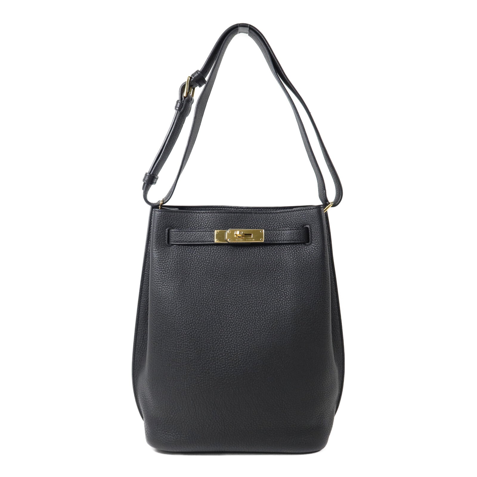 HERMES Togo皮革So Kelly 22肩背袋Noir