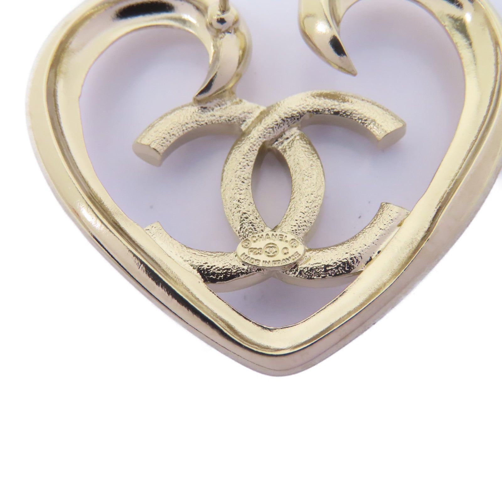 CHANEL PVC/金屬Earrings耳環金色/透明