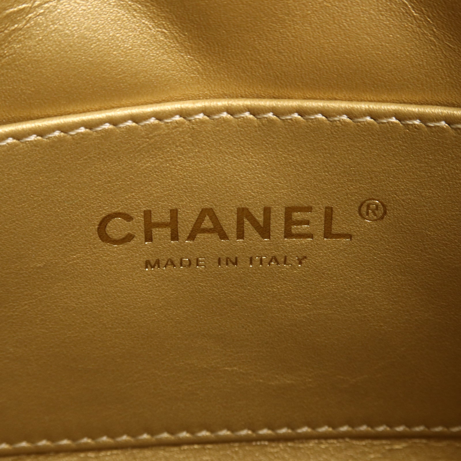 CHANEL 羊皮皮革Chain Shoulder金扣鏈帶肩背袋