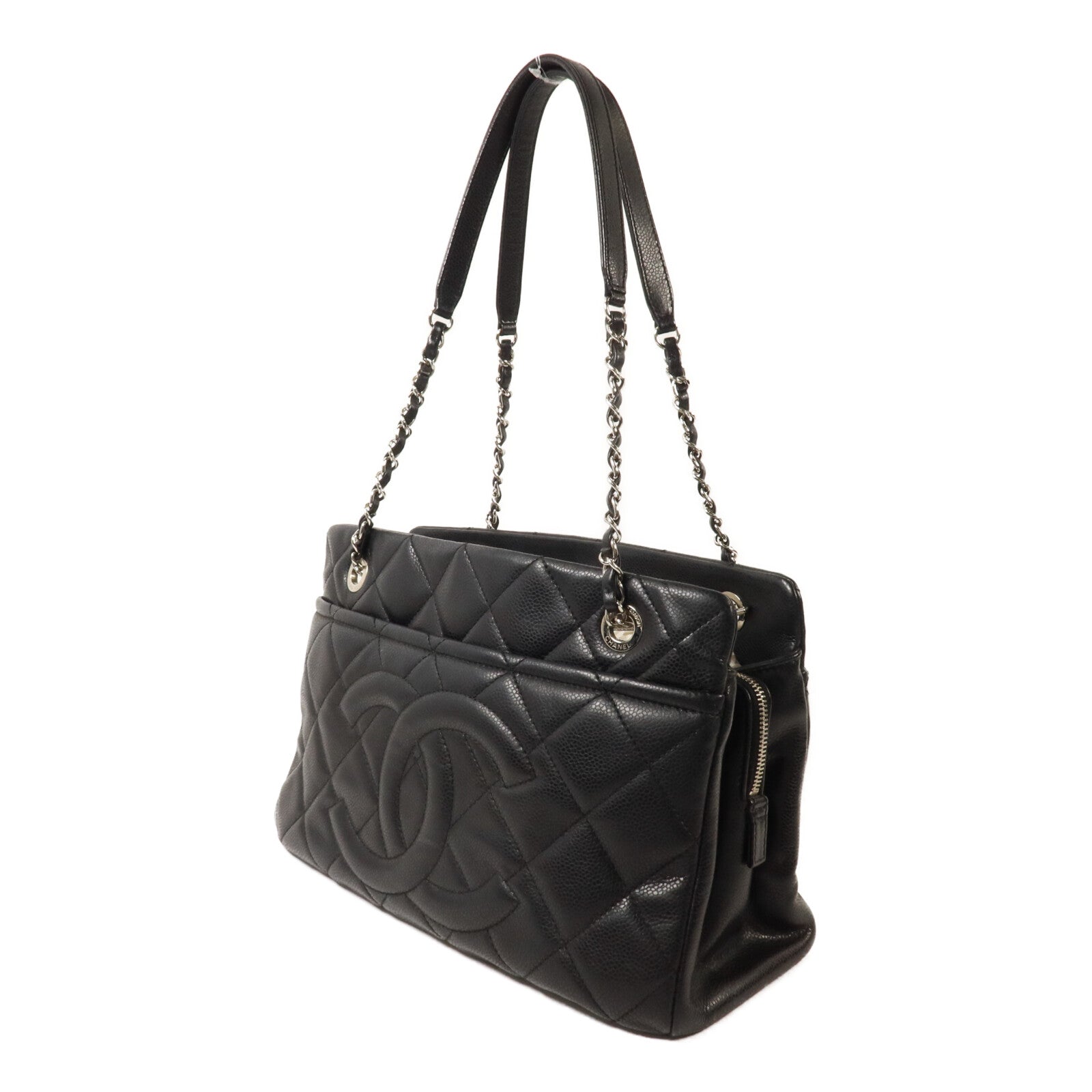CHANEL 牛皮皮革Timeless CC Soft Bag鏈帶肩背袋