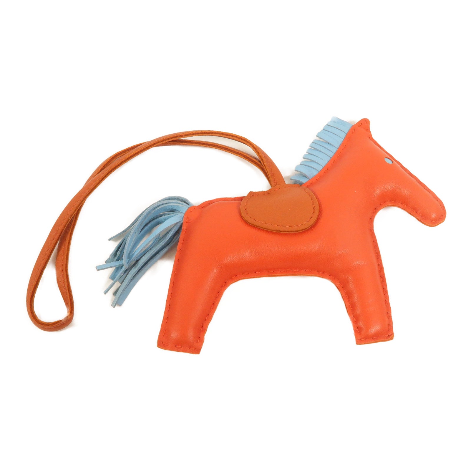 HERMES Milo皮革Rodeo MM掛飾Capucine
