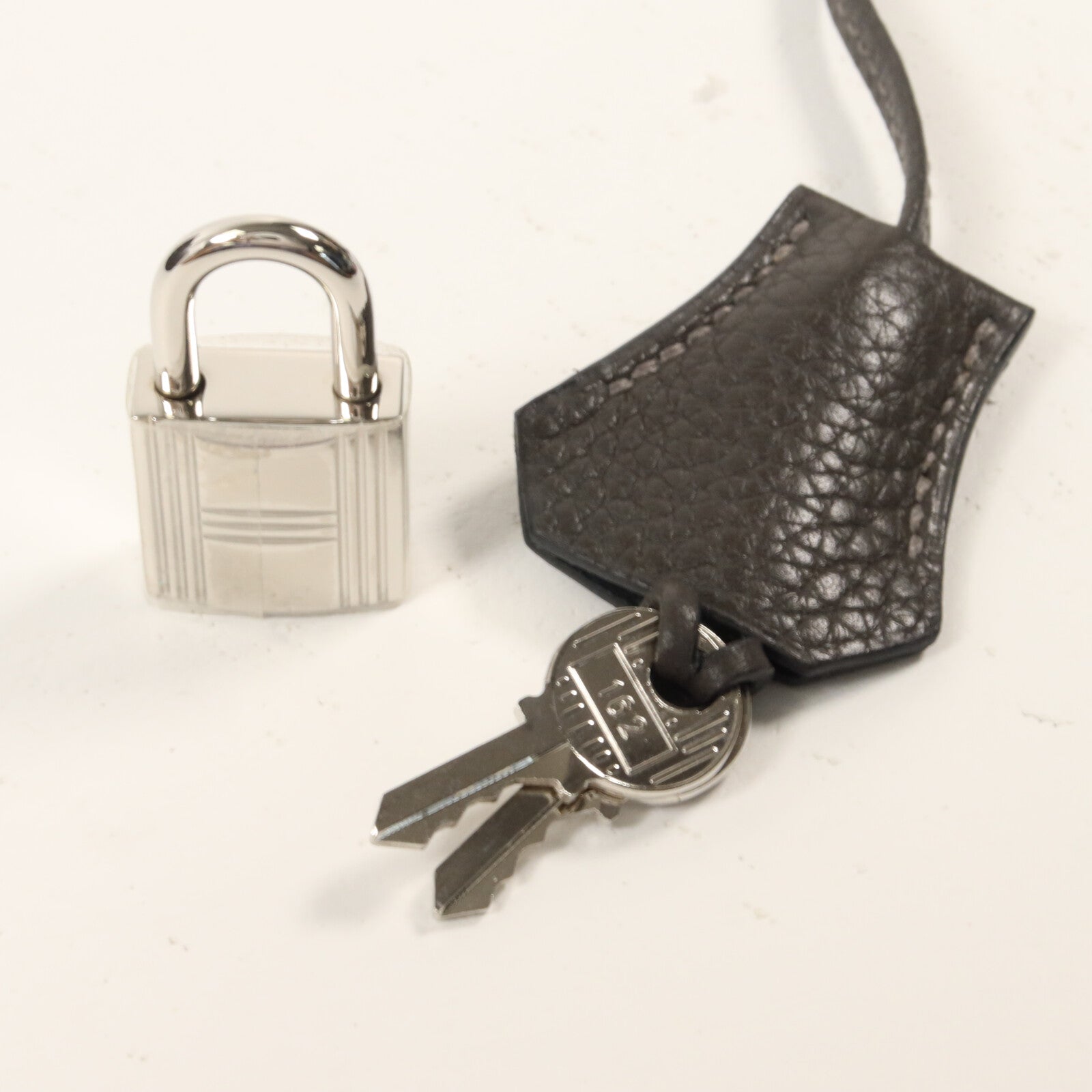 HERMES Clemence皮革Birkin 30手挽袋Graphite