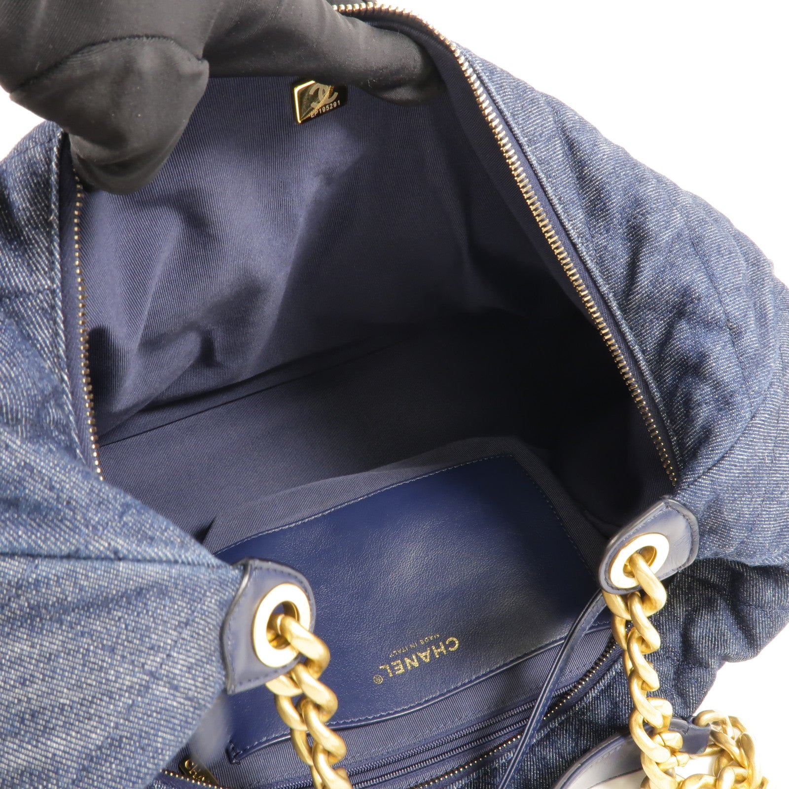 CHANEL Denim Hobo 25C肩背袋