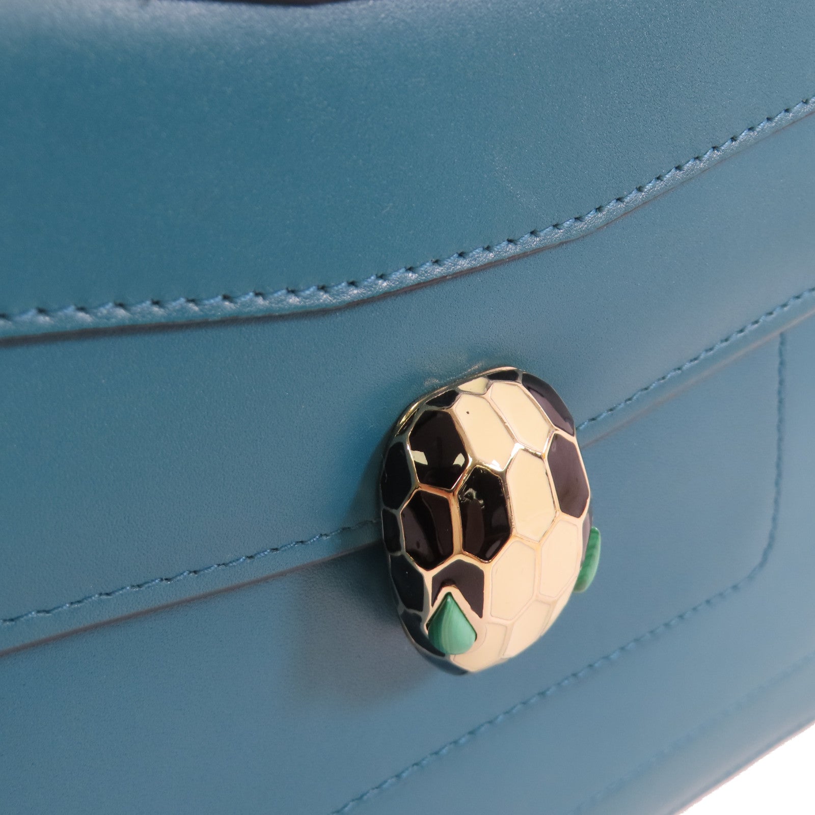 BVLGARI 【激減優惠】牛皮皮革Serpenti Shoulder Bag金扣鏈帶肩背袋