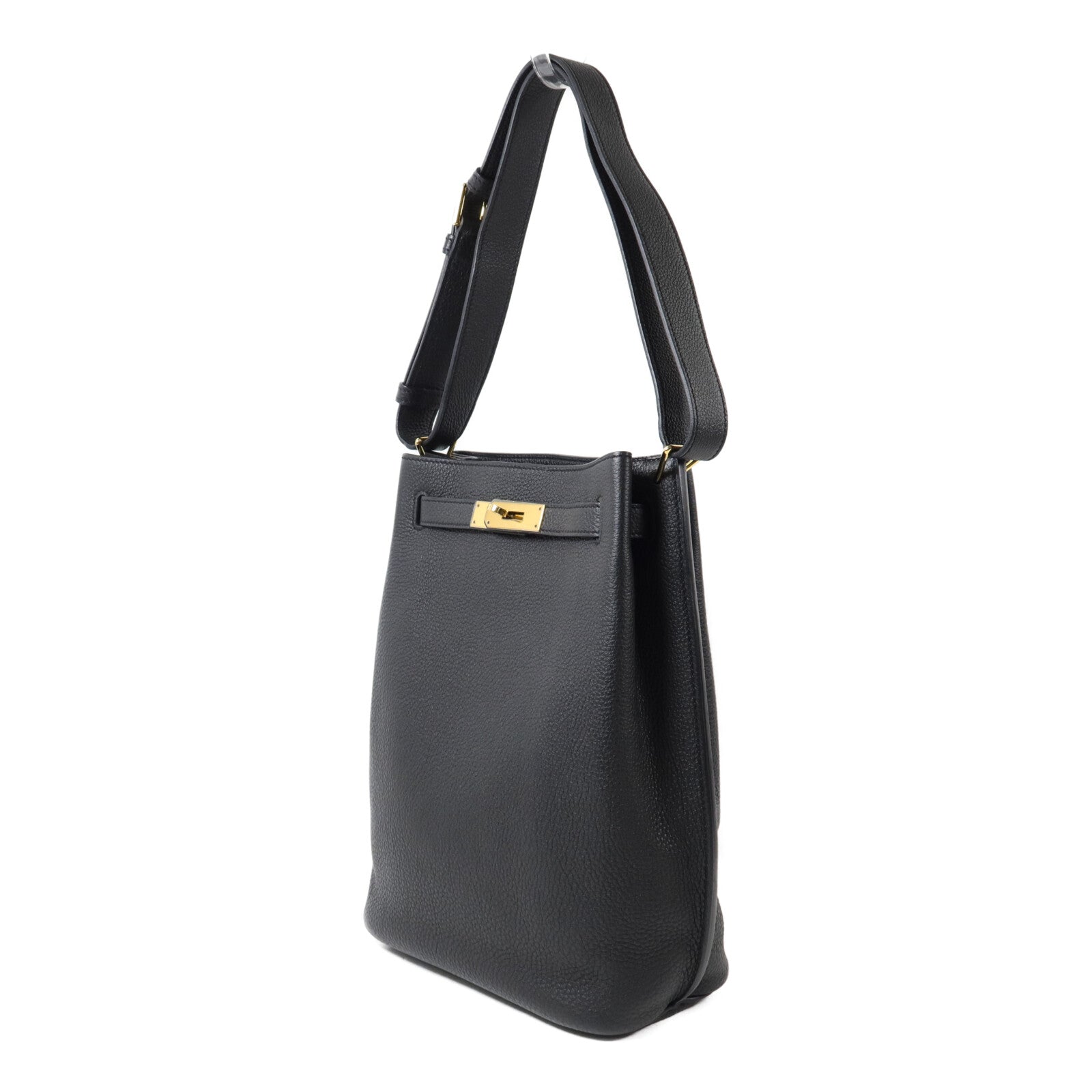 HERMES Togo皮革So Kelly 22肩背袋Noir
