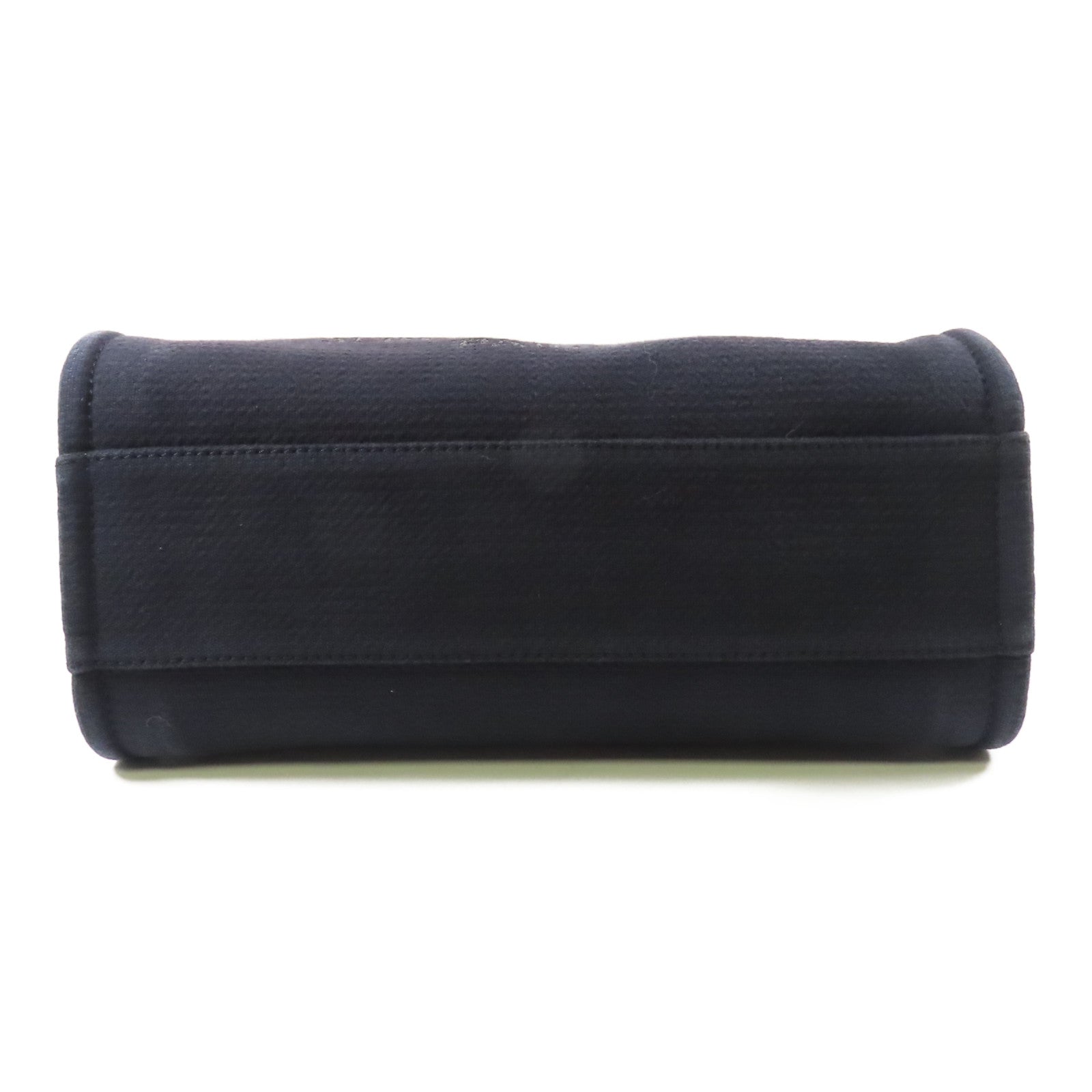 CHANEL 帆布Deauville Tote Bag銀扣手挽袋