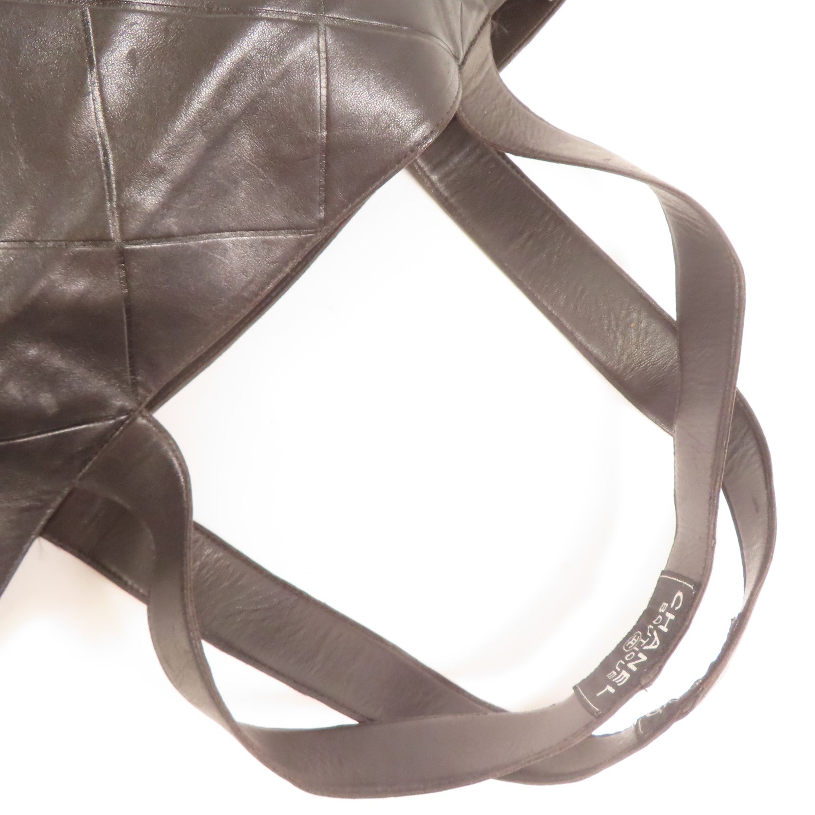 CHANEL 皮革Vintage Matelasse Shoulder Tote Bag手挽袋