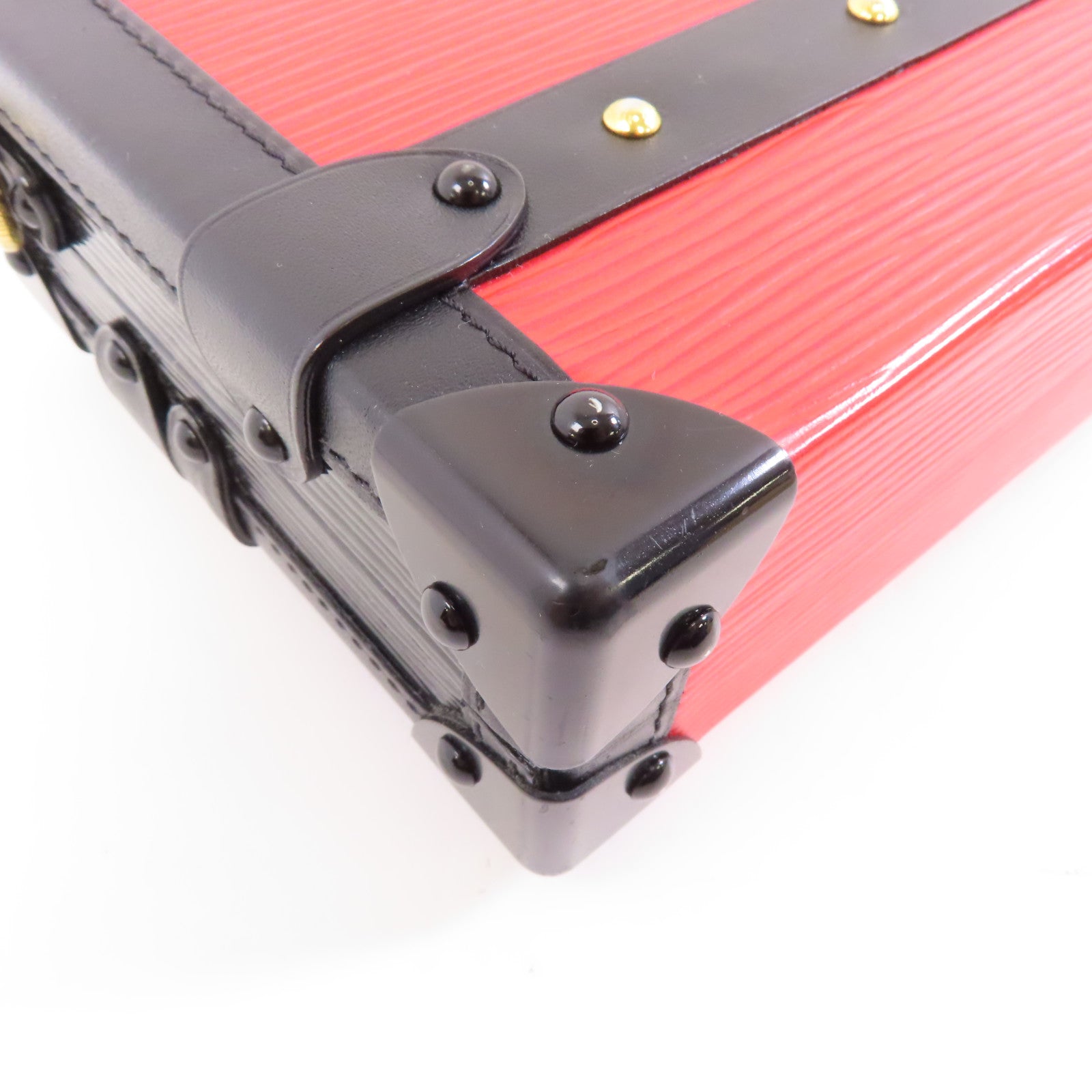 LOUIS VUITTON (PRICE DOWN) LV GHW Petite Malle Shoulder Bag M50013 Epi Black