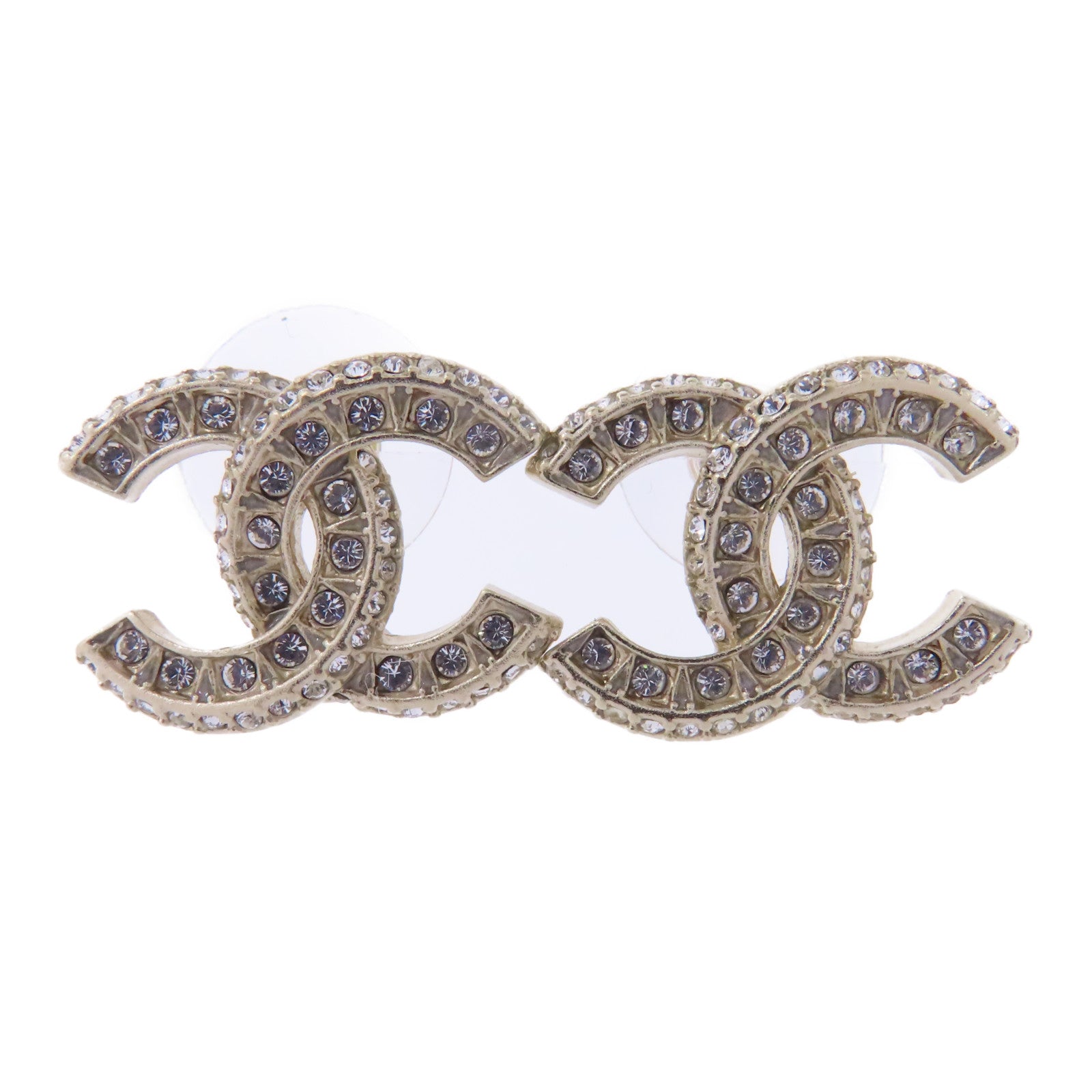 CHANEL PVC/金屬Earrings耳環金色/透明