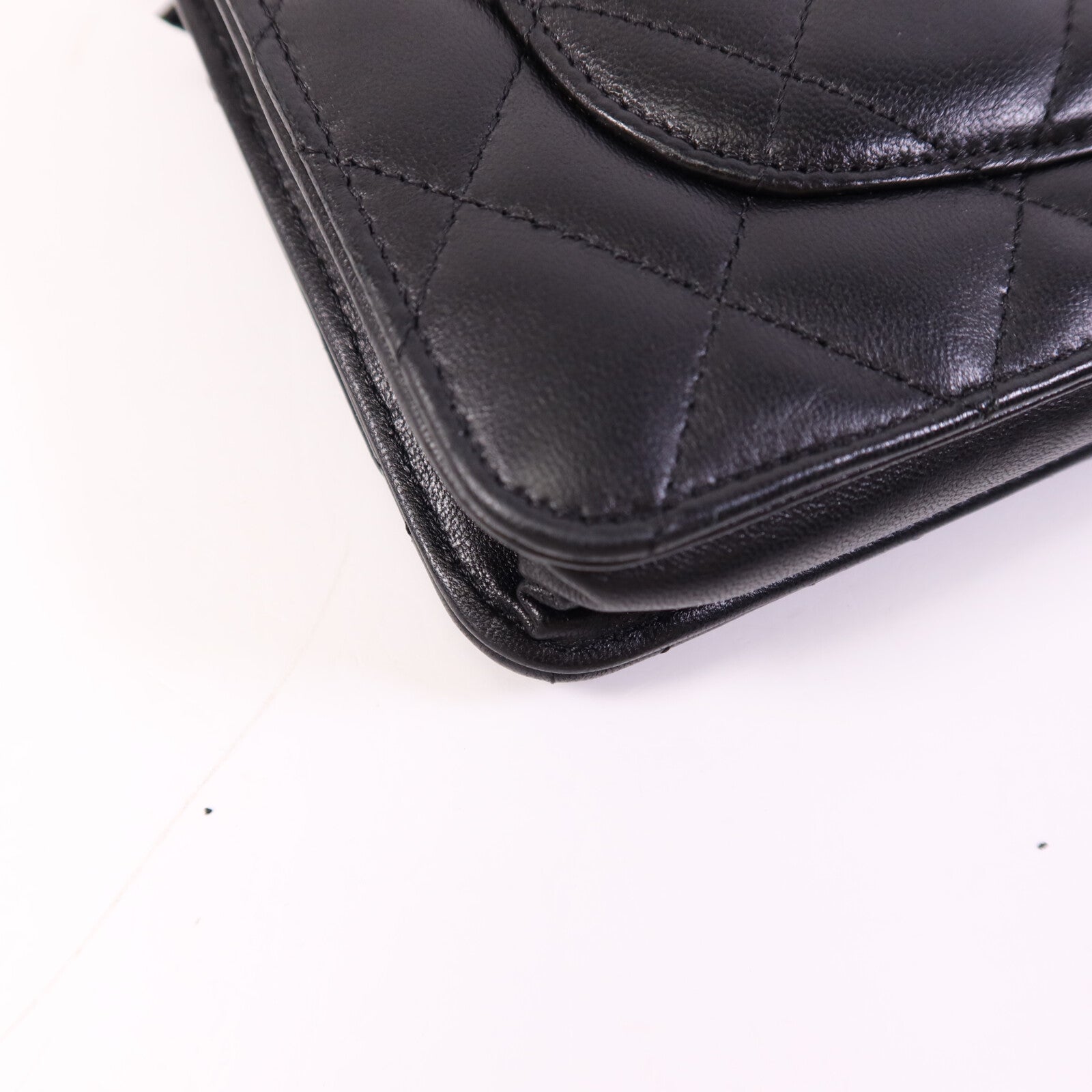 CHANEL 羊皮皮革WOC Wallet On Chain銀扣鏈帶肩背袋