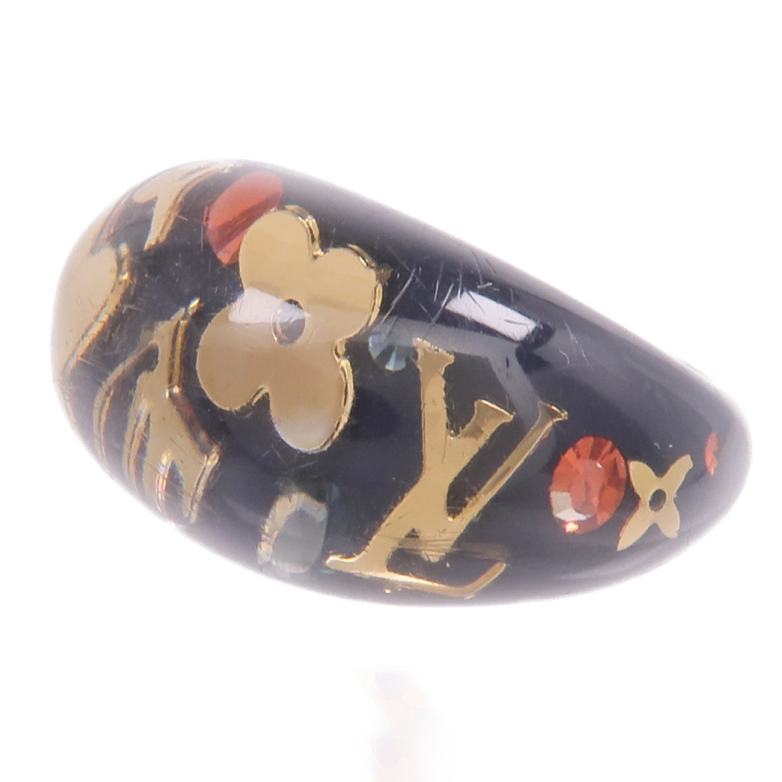 LOUIS VUITTON 樹脂Berg Inclusion Ring戒指US#6.5
