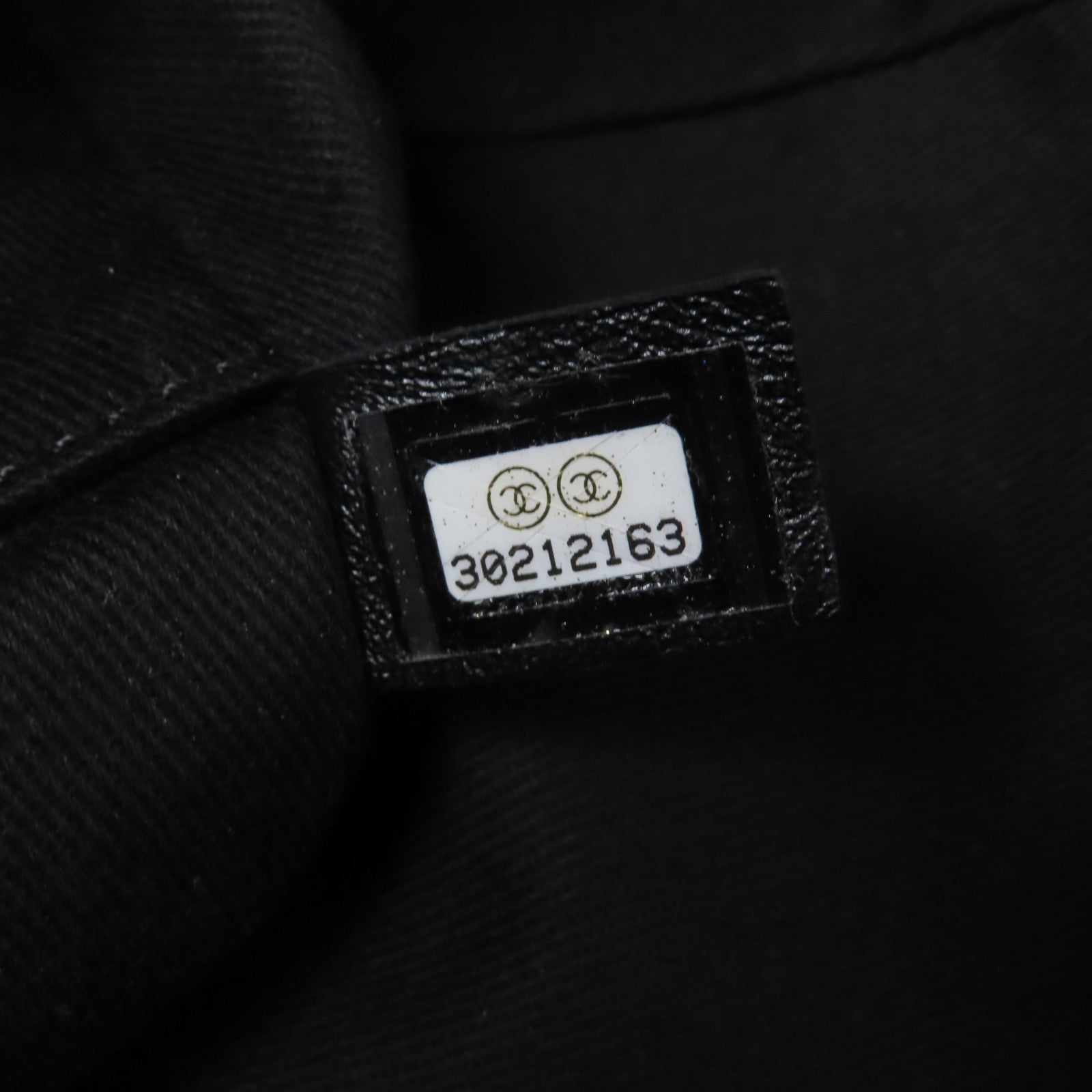 CHANEL 帆布Deauville銀扣手挽袋黑色