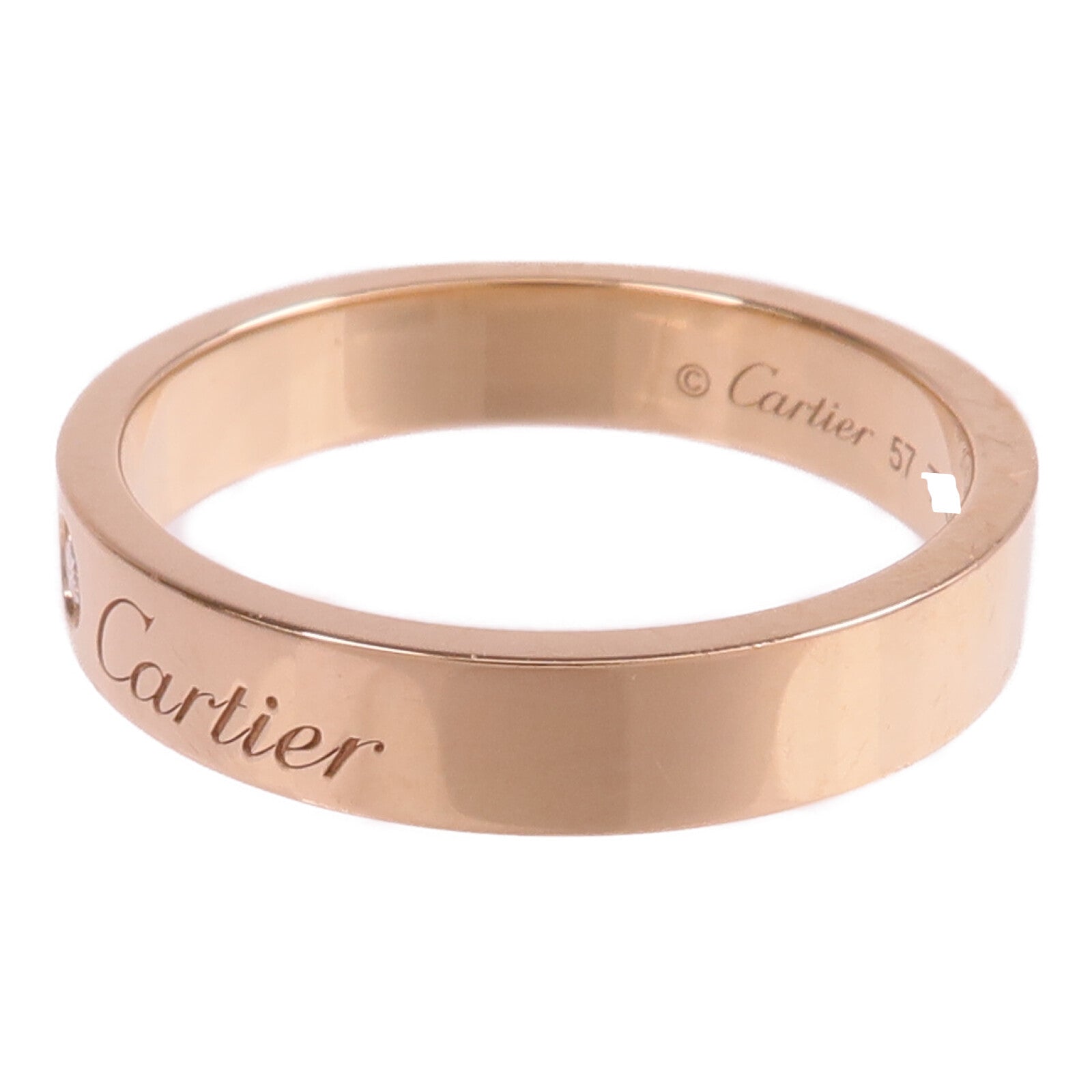 CARTIER 18K玫瑰金Fine Shank Ring戒指Cartier#57/US#8