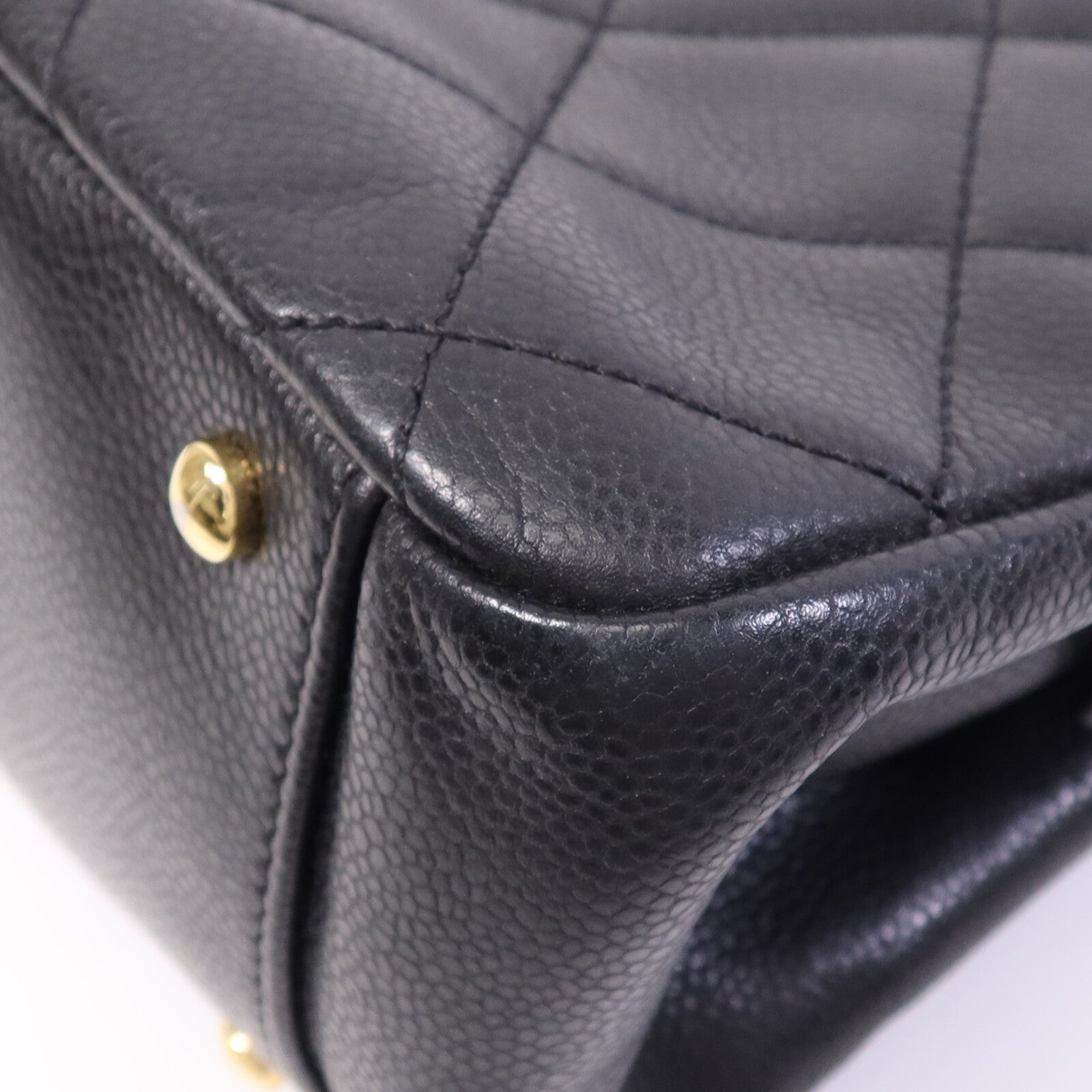 CHANEL 牛皮皮革Timeless CC金扣鏈帶肩背袋