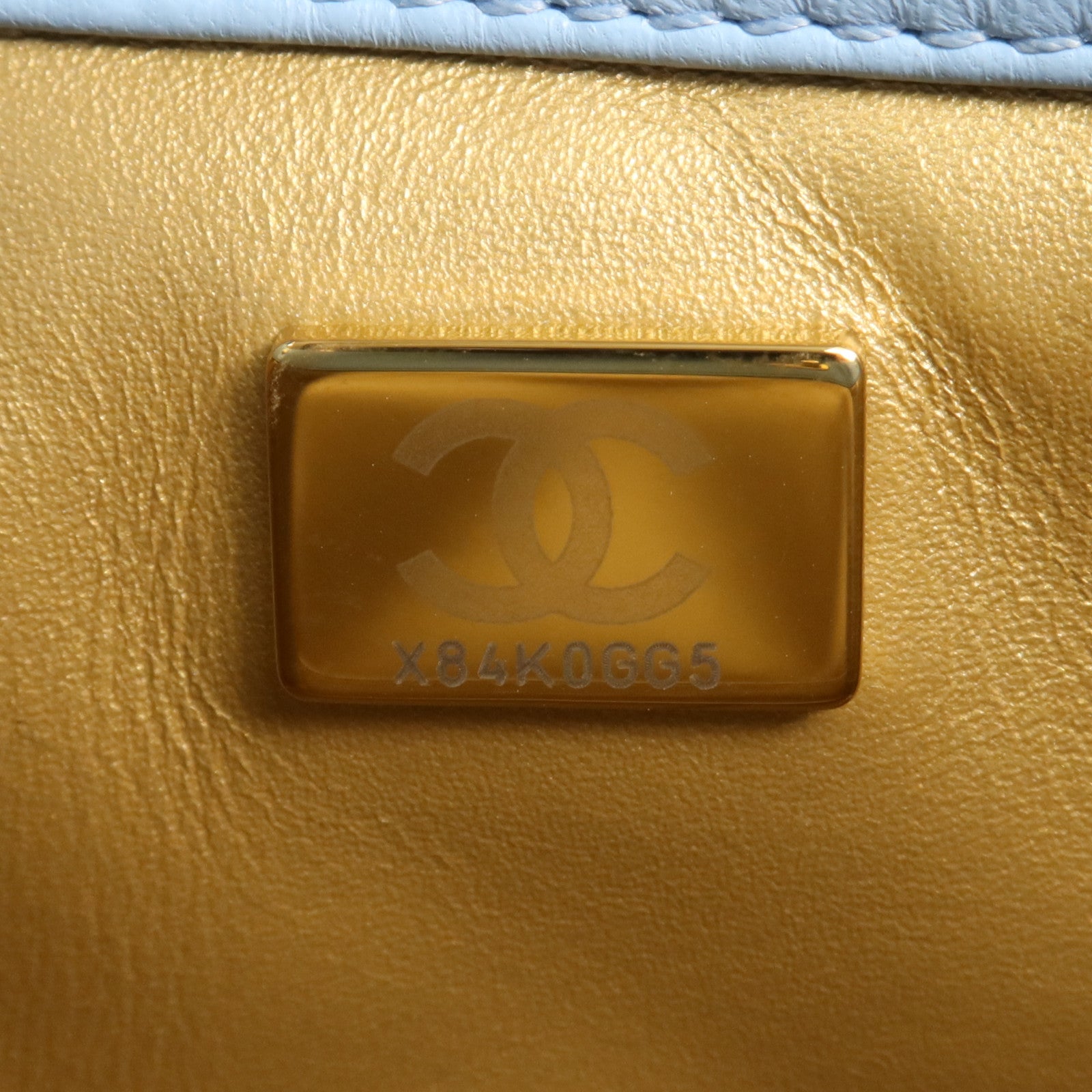 CHANEL 羊皮皮革Chain Shoulder金扣鏈帶肩背袋