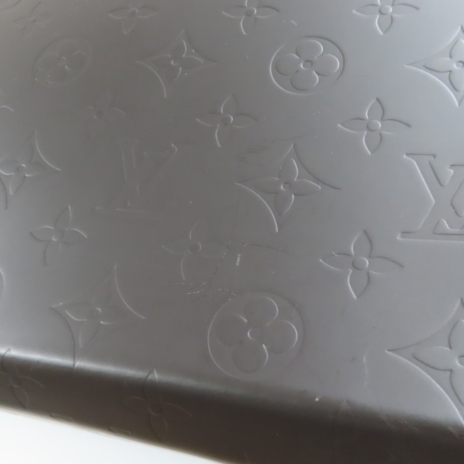 LOUIS VUITTON Monogram Glace Steve銀扣鏈帶肩背袋