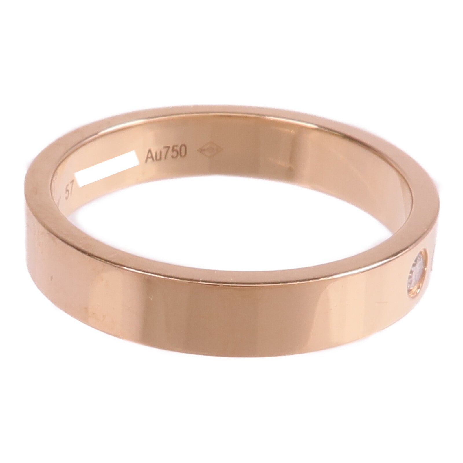 CARTIER 18K玫瑰金Fine Shank Ring戒指Cartier#57/US#8