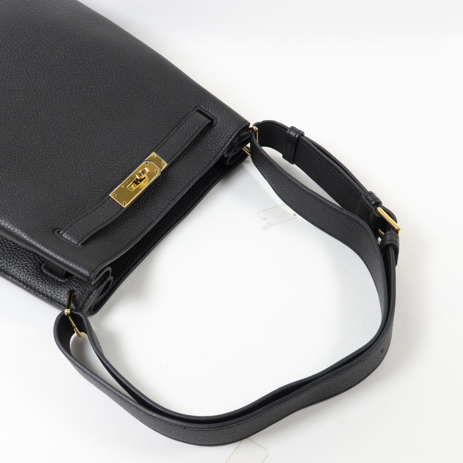HERMES Togo皮革So Kelly 22肩背袋Noir