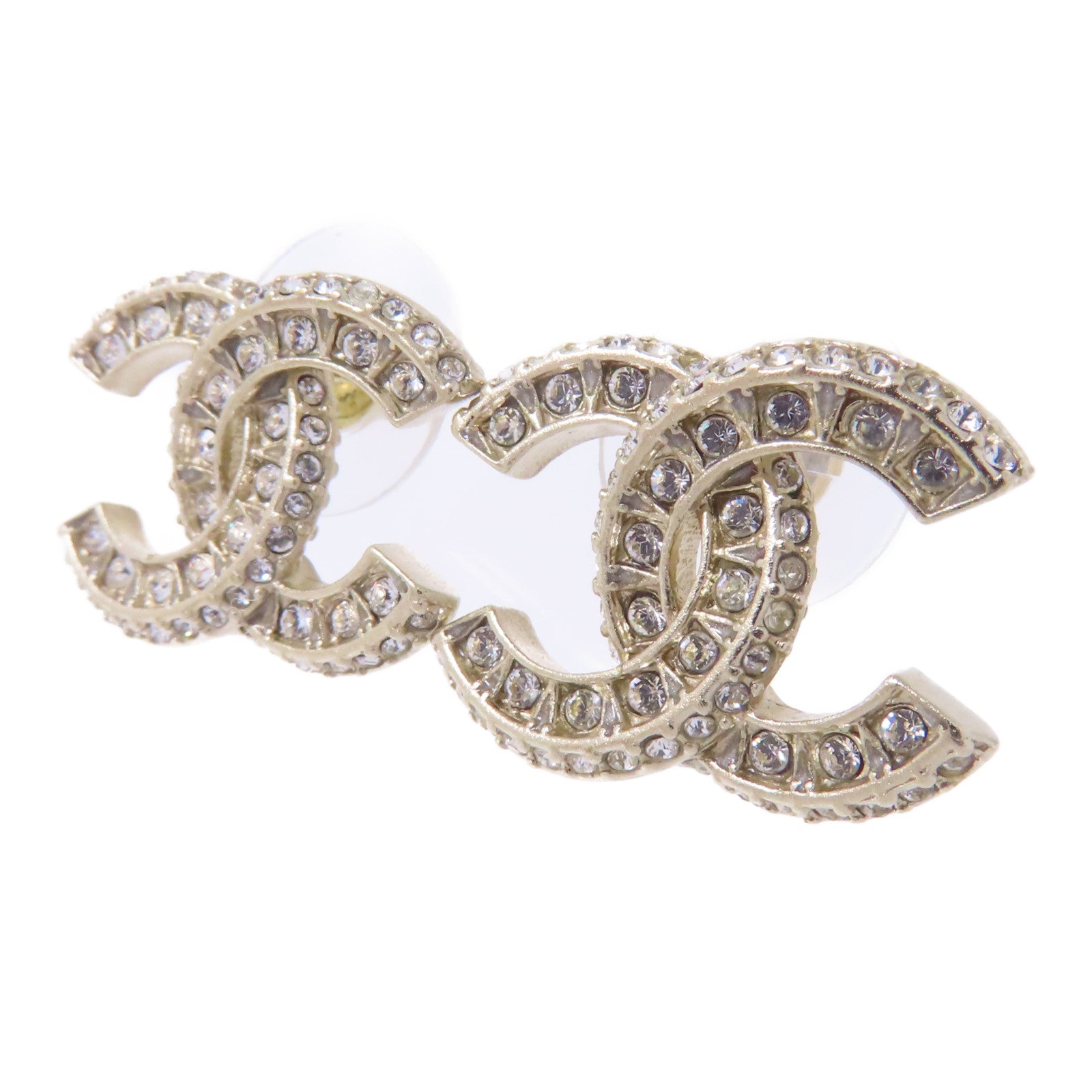 CHANEL PVC/金屬Earrings耳環金色/透明