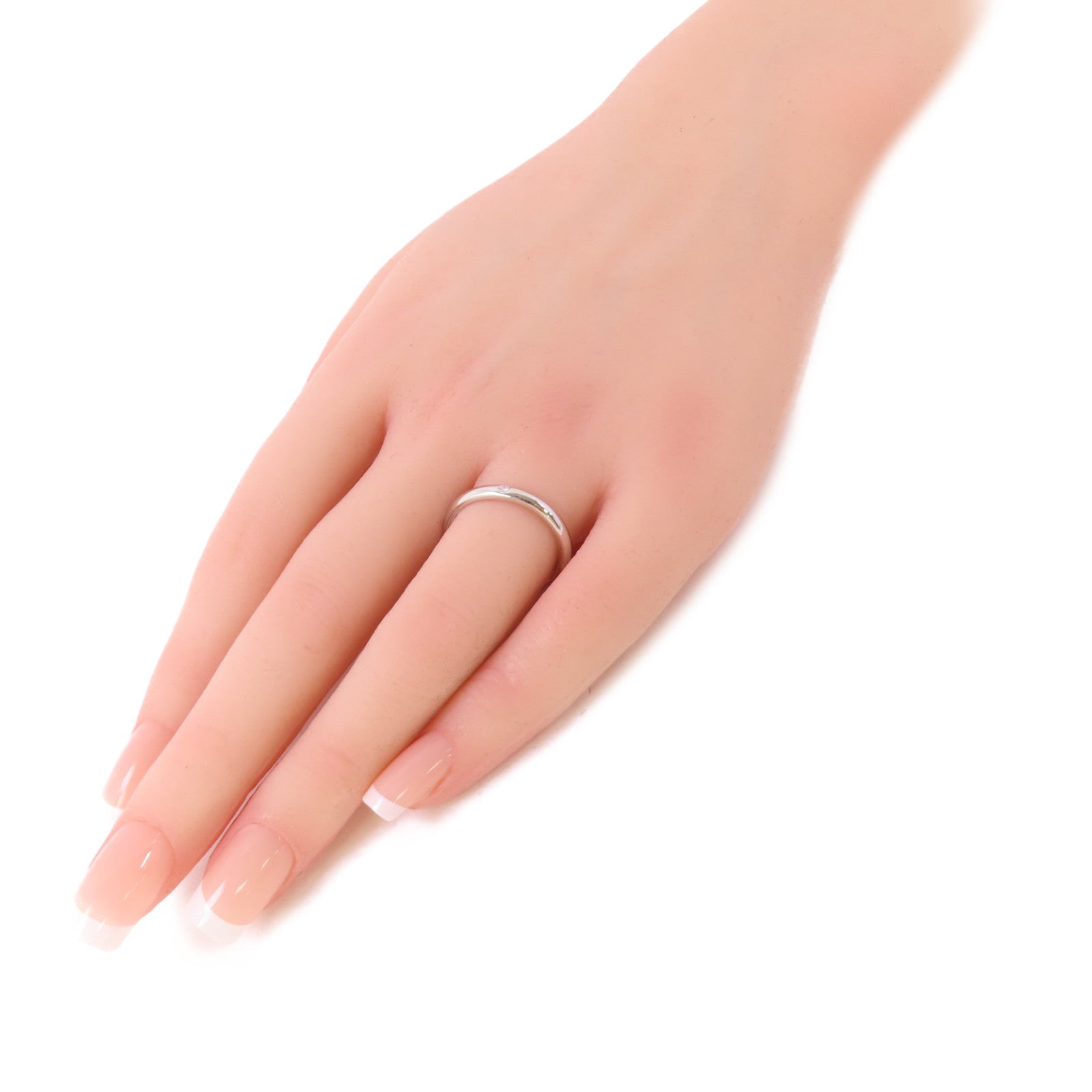 TIFFANY＆CO PT950鉑金/鑽石Diamond Ring戒指US#8