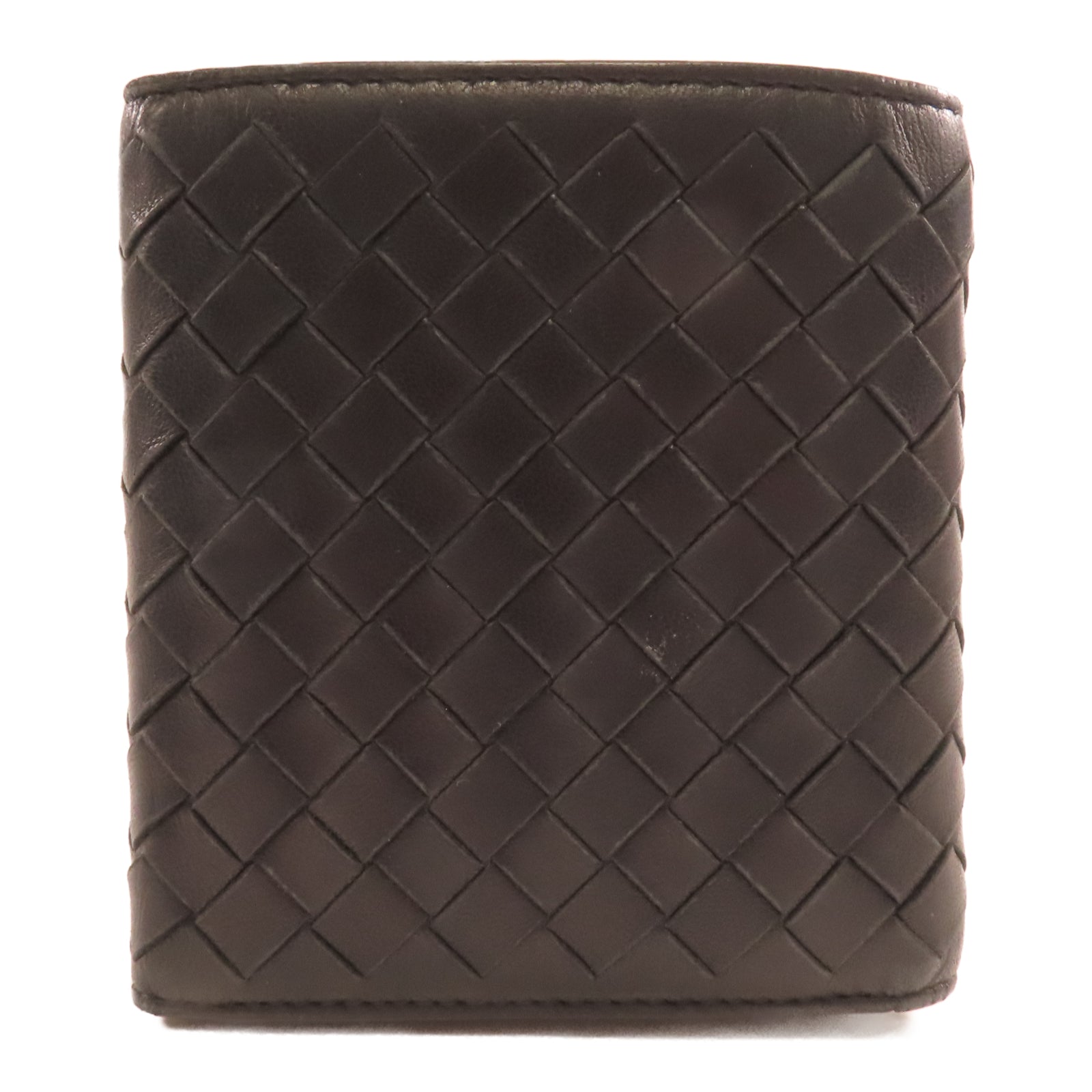 BOTTEGA VENETA 羊皮皮革Wallet金扣錢包黑色