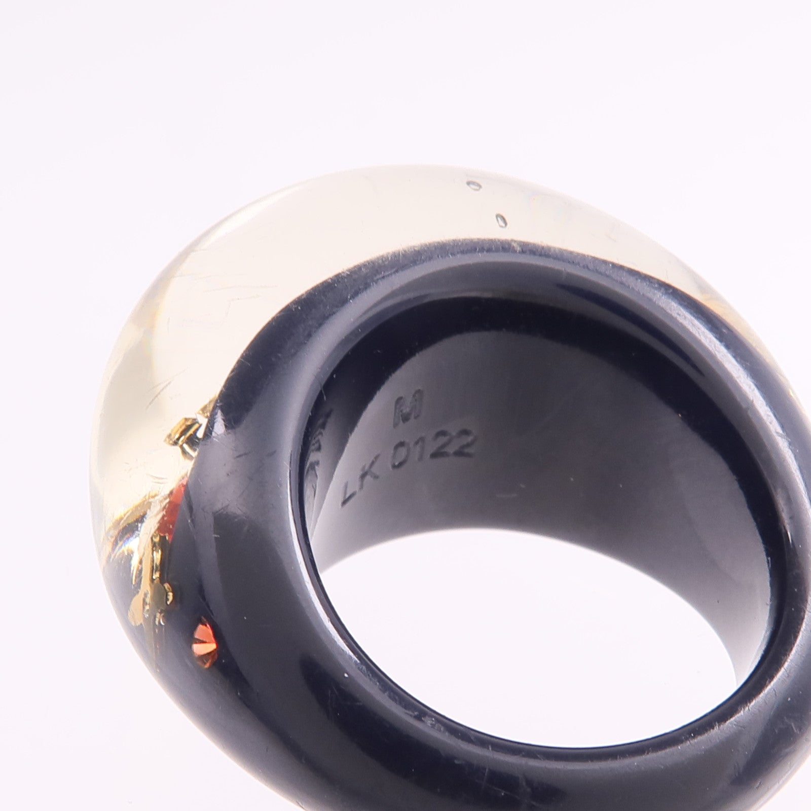 LOUIS VUITTON 樹脂Berg Inclusion Ring戒指US#6.5