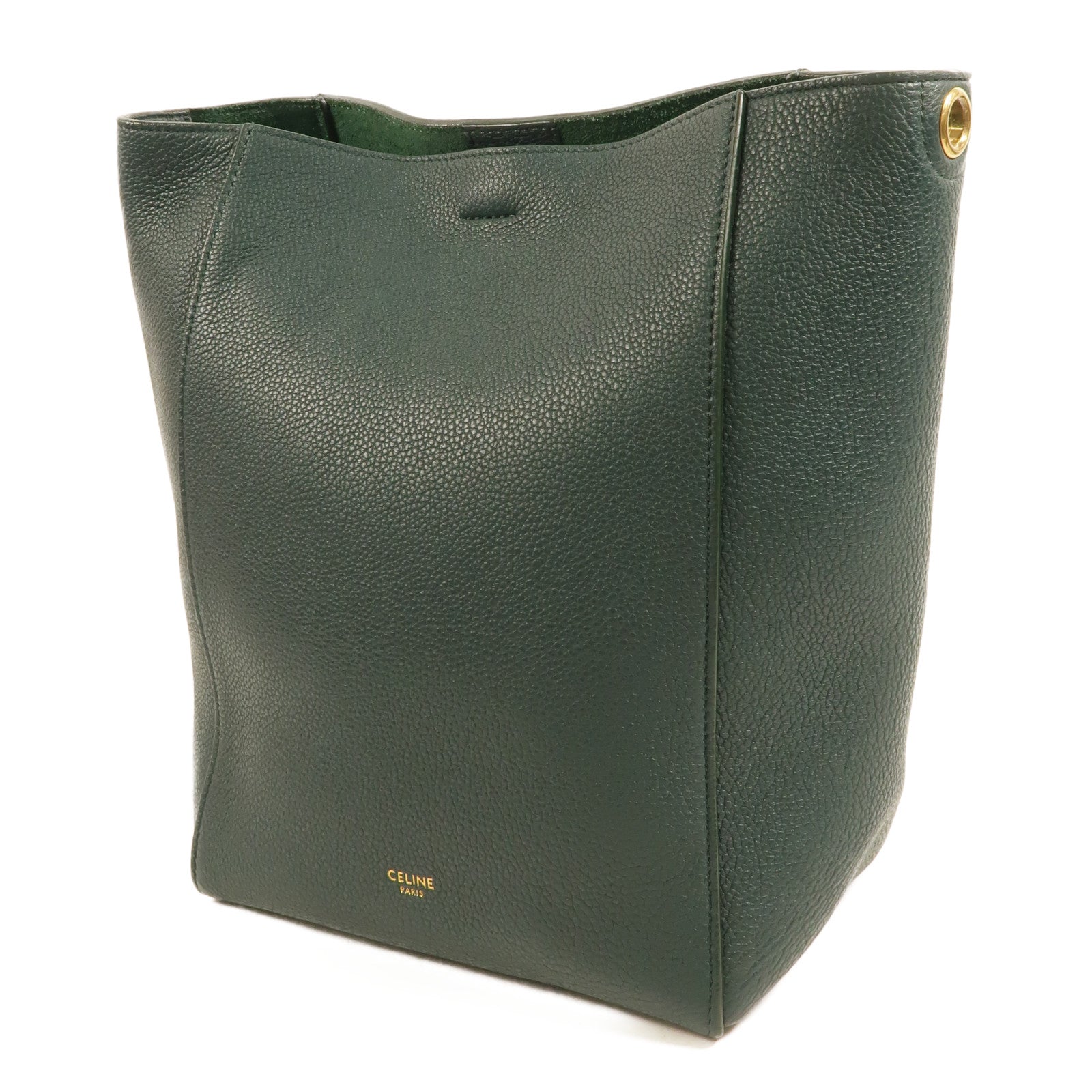 CELINE 牛皮皮革Sangle Bucket Small肩背袋
