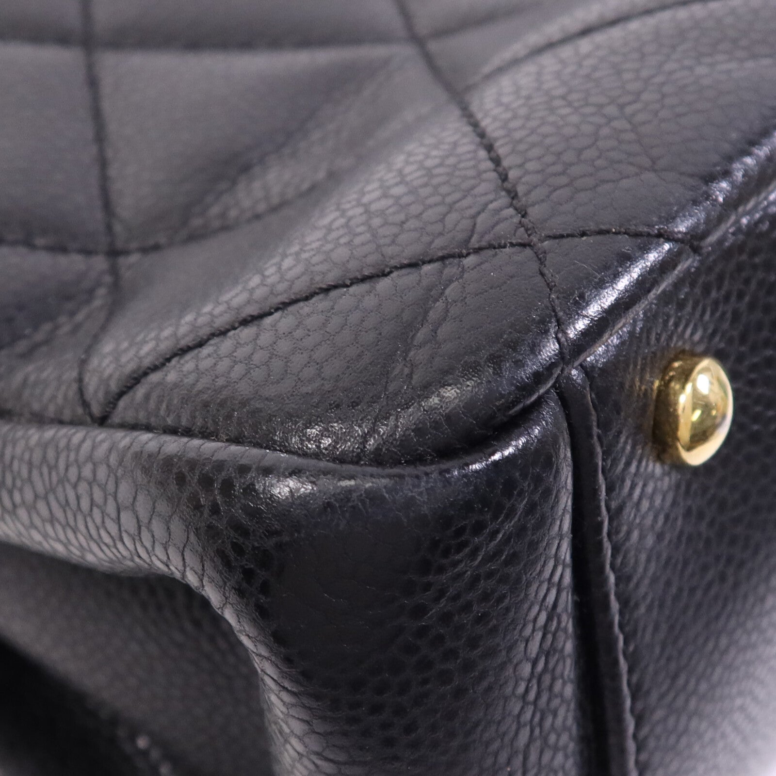 CHANEL 牛皮皮革Timeless CC金扣鏈帶肩背袋