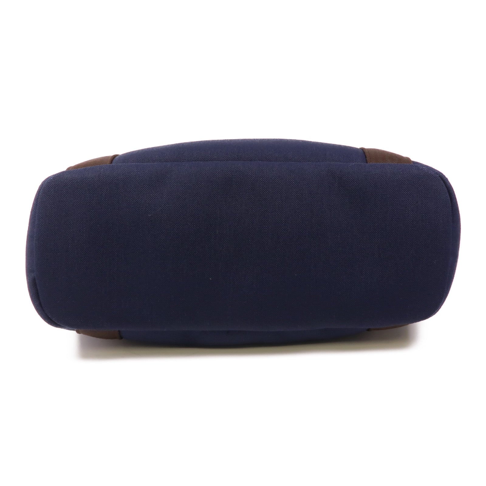 HERMES 帆布Sac De Pansage Groom手挽肩背兩用袋Bleu Indigo/Feu