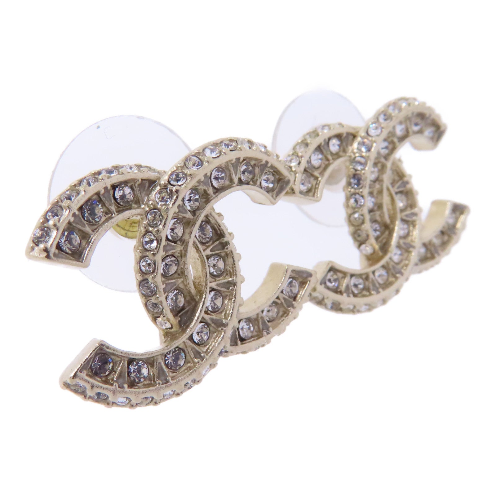 CHANEL PVC/金屬Earrings耳環金色/透明