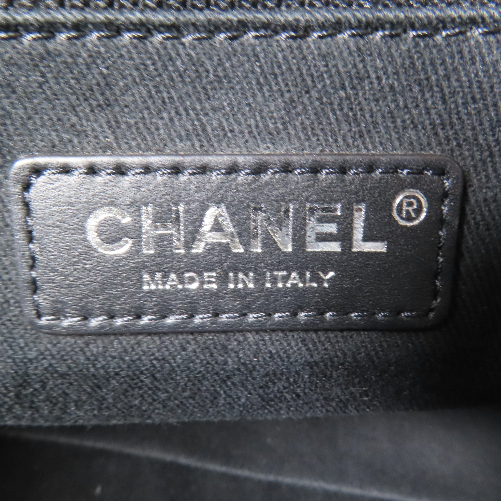 CHANEL 帆布Deauville Tote Bag銀扣手挽袋