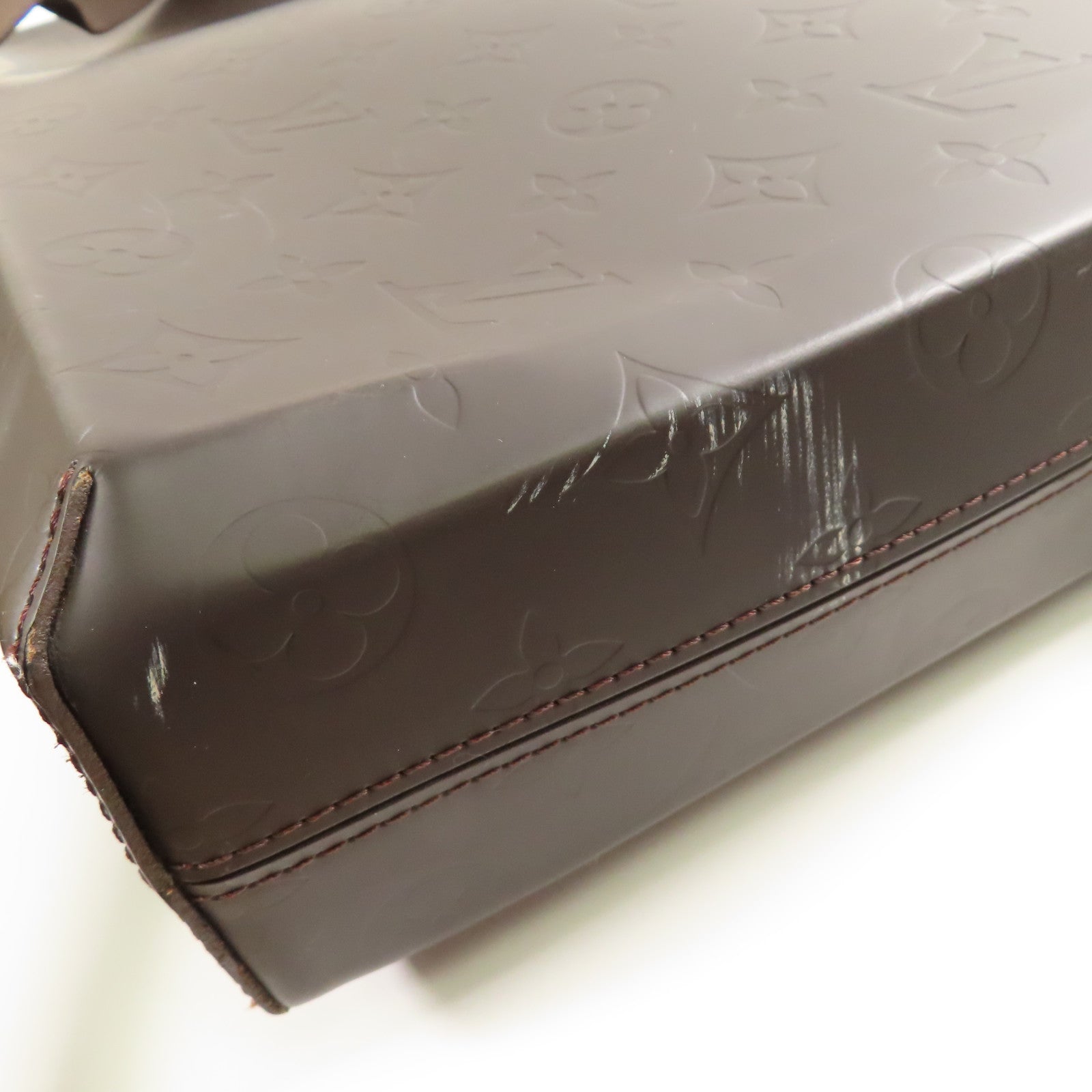 LOUIS VUITTON Monogram Glace Steve銀扣鏈帶肩背袋