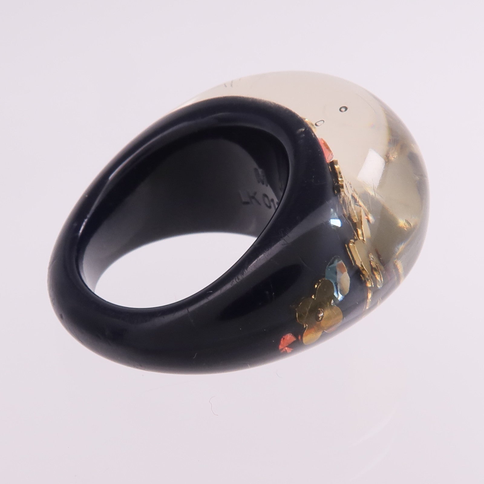 LOUIS VUITTON 樹脂Berg Inclusion Ring戒指US#6.5