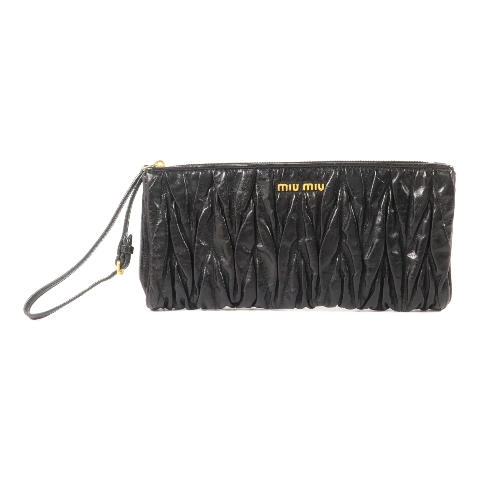 Miu Miu 羊皮皮革Matelasse Pouch小袋