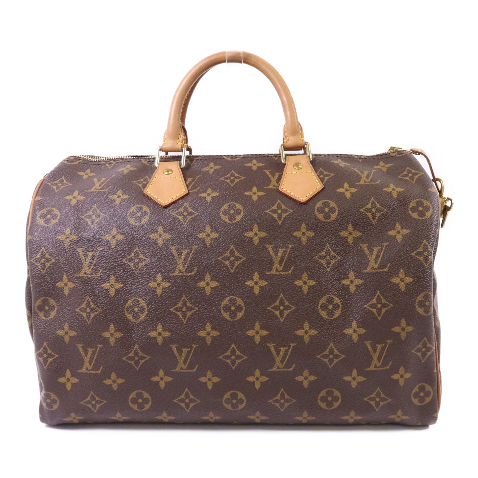 LOUIS VUITTON Monogram Speedy 35金扣手挽袋