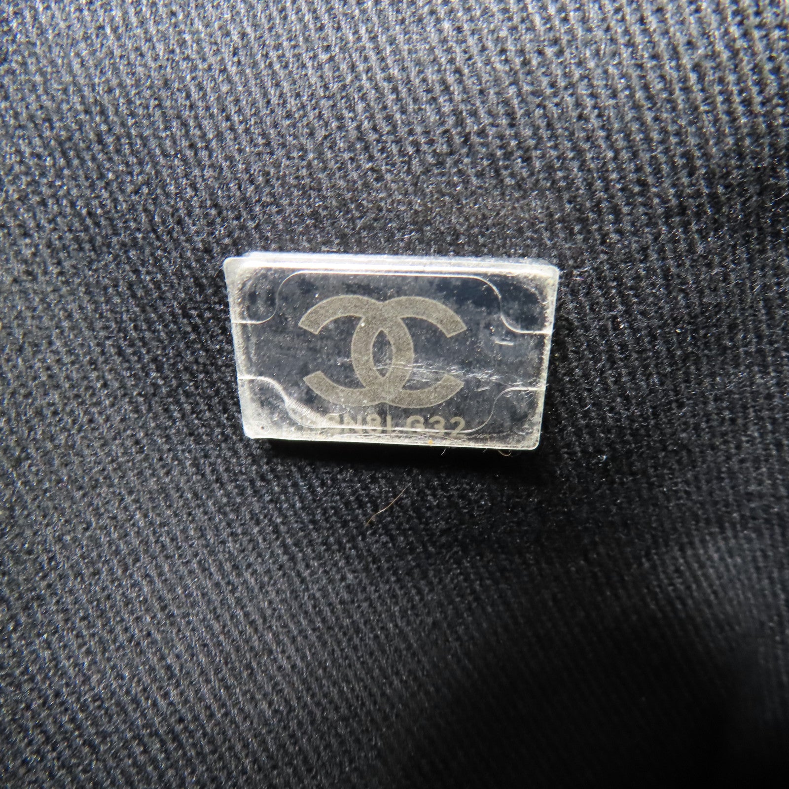 CHANEL 帆布Deauville Tote Bag銀扣手挽袋