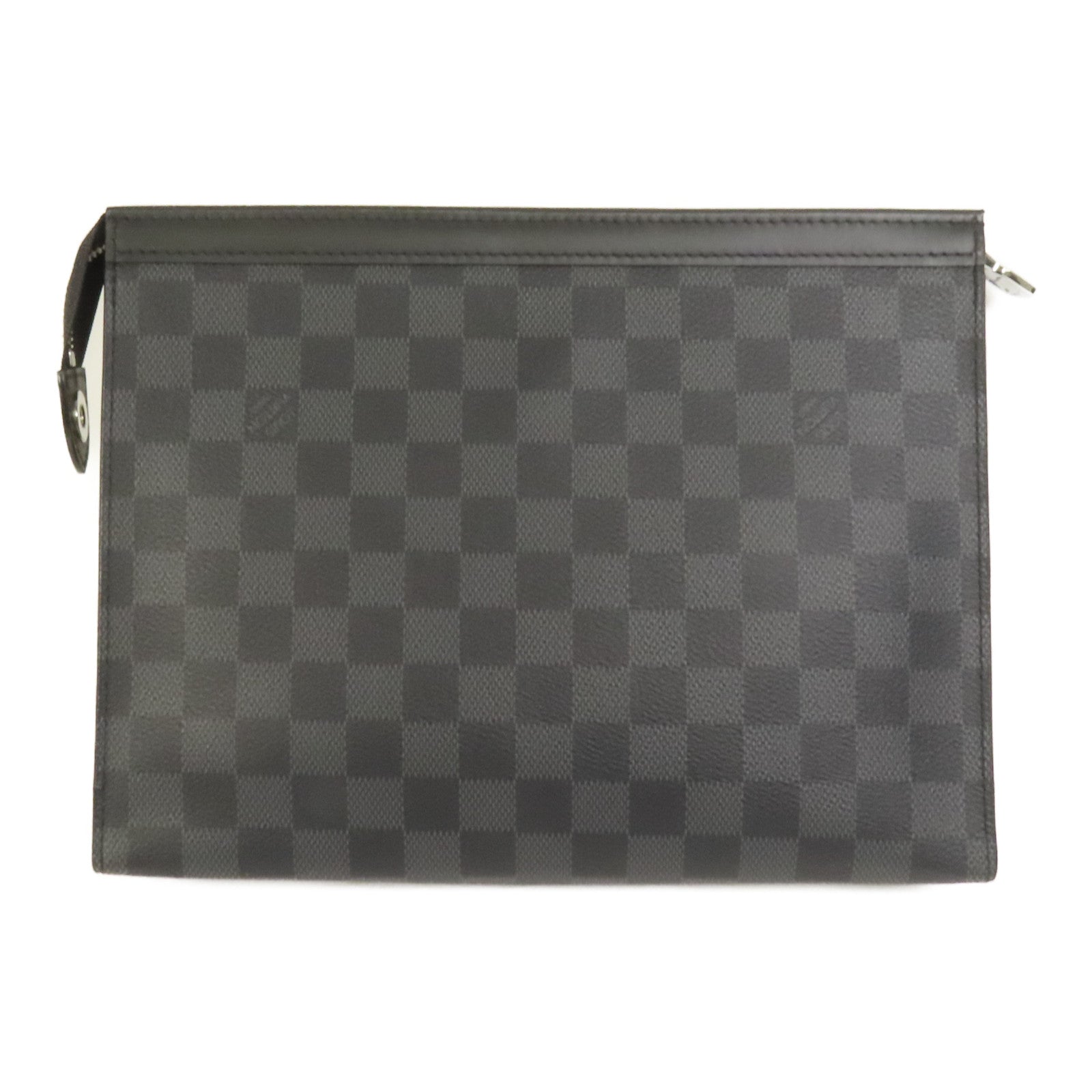 LOUIS VUITTON Damier Graphite Pochette Voyage MM銀扣手拿包