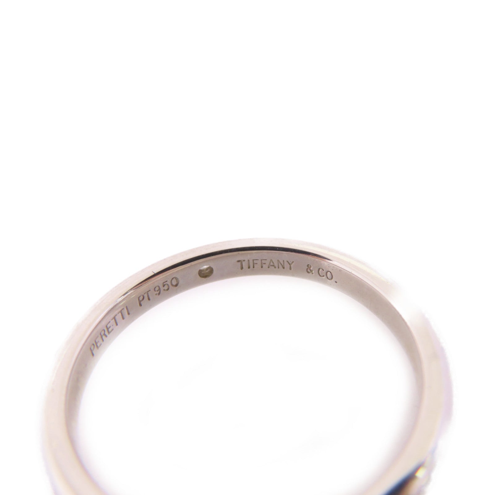 TIFFANY＆CO PT950鉑金/鑽石Diamond Ring戒指US#8
